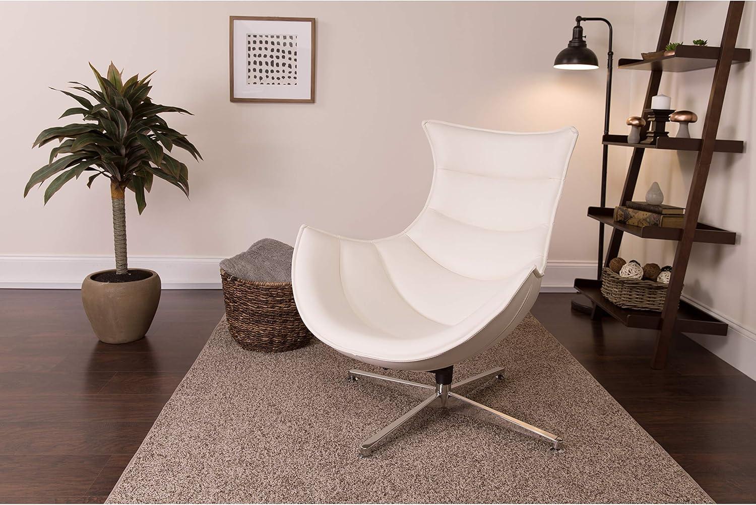 Flash Furniture Home Office Swivel Cocoon Chair - Living Room Accent Chair