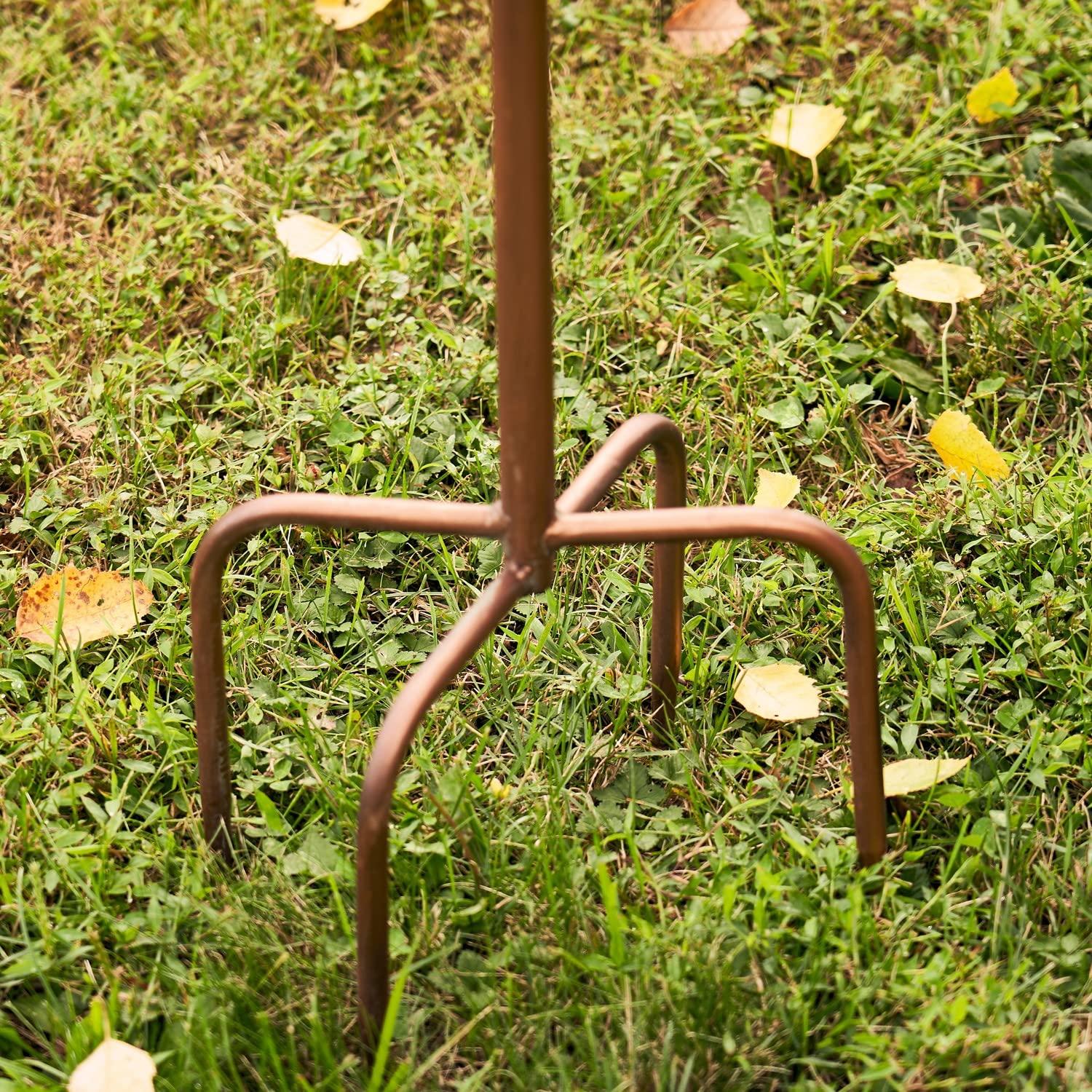 Large Copper Colored Multi-Birdhouse Stakes, Room for 4 Bird Families in Each ASIN: B09QHC67VL (Cylinders with Fence)