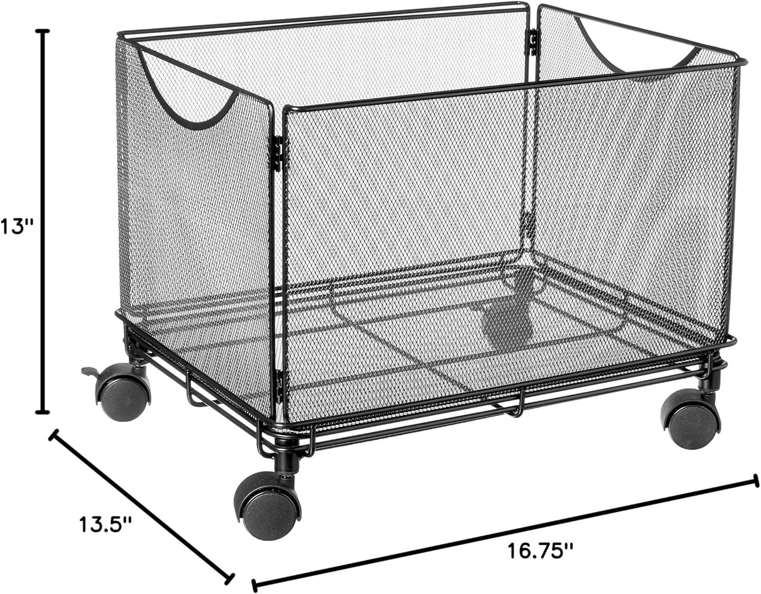 Onyx Mesh Mobile File Cart Cube