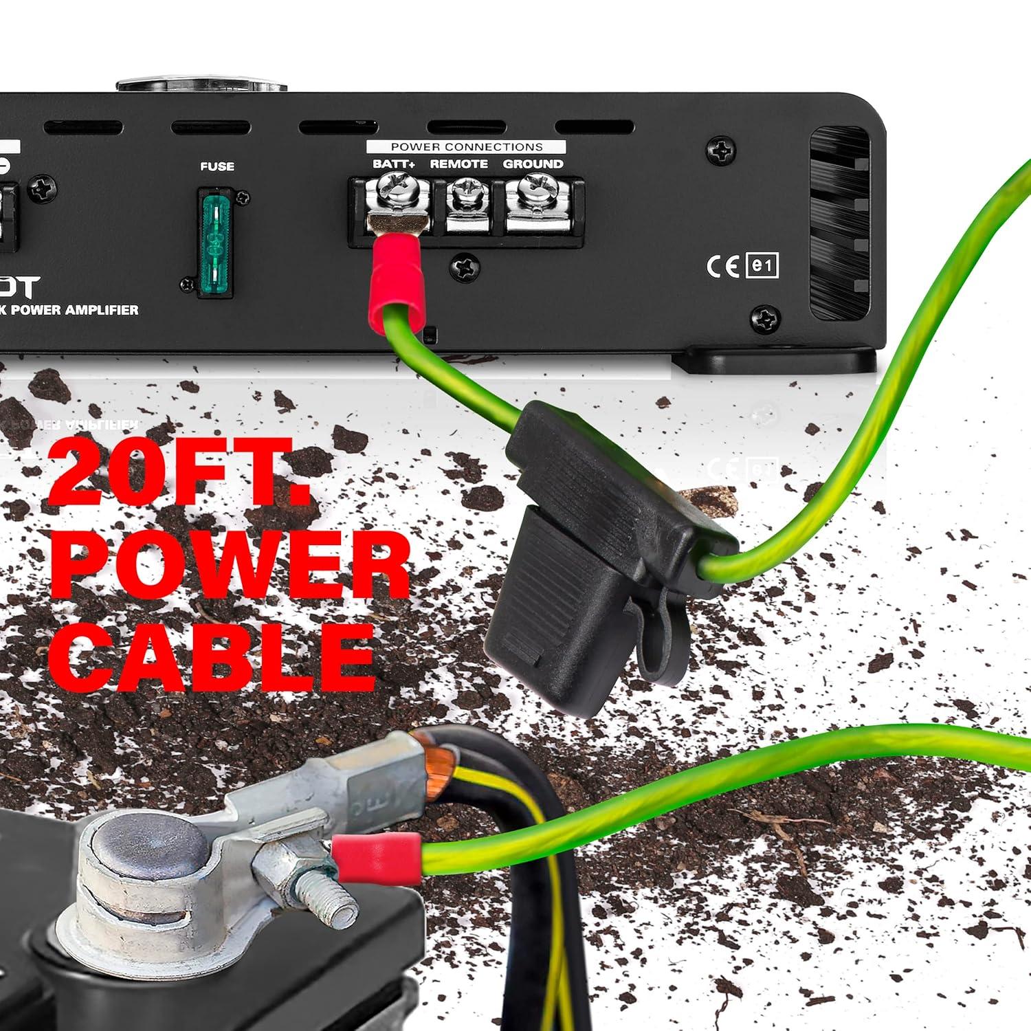 BOSS Audio Systems BP8K 8 Gauge Car Amplifier Installation Wiring Kit - A Car Amp Wire Kit Helps You Make Connections and Brings Power to Your Radio, Subwoofers and Speakers