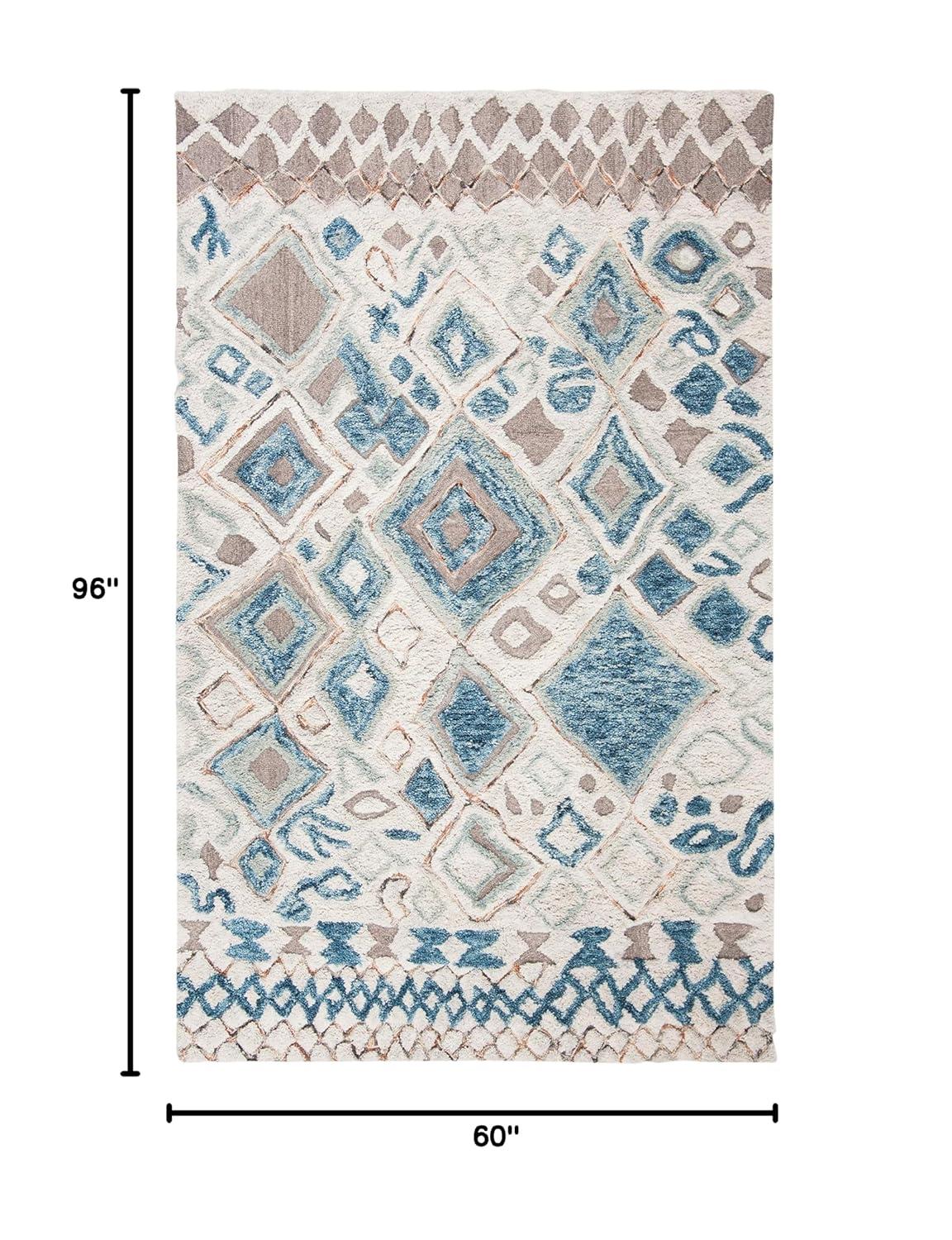 Adelone Shag Hand Tufted Wool Southwestern Rug