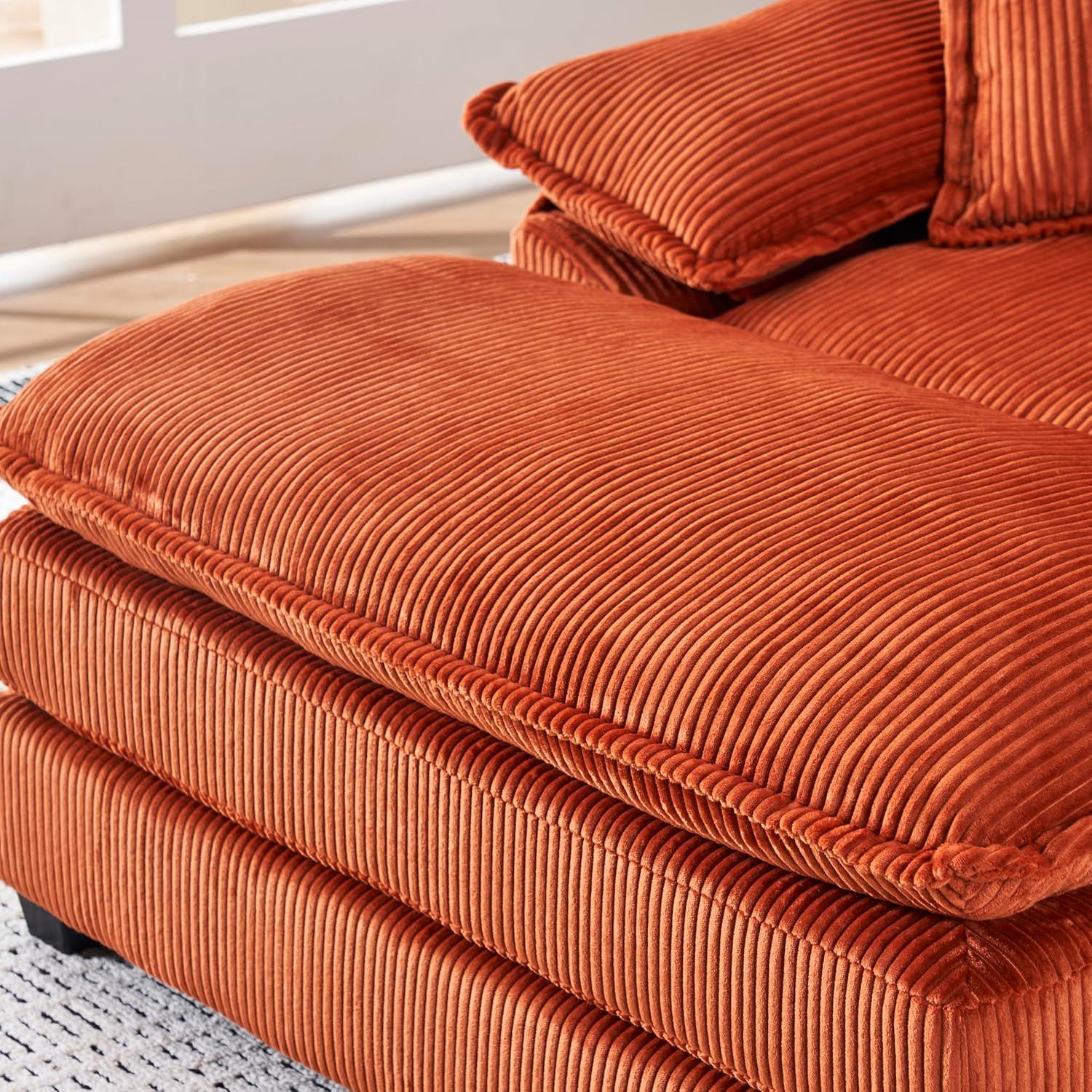 32 Inch Chaise Lounge Accent Chair with Storage, Comfy Chenille Upholstered Sleeper Chair Bed Modern Deep Seat Leisure Recliner Lounger Daybed w/Phone Holder and Side Pockets for Living Room Office