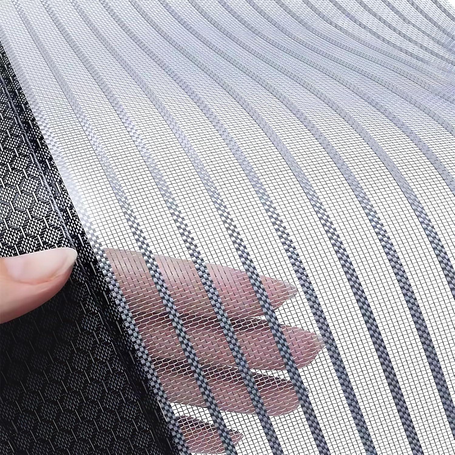 Heavy Duty Door Screen Magnetic Closure, LOVIGA Thickened Fiberglass Screen Door Mesh, Self Sealing, Tear Resistant, Easy Assemble, Fine Mesh Keep Bugs Out Fit Door Size 36 Inch X 78 Inch