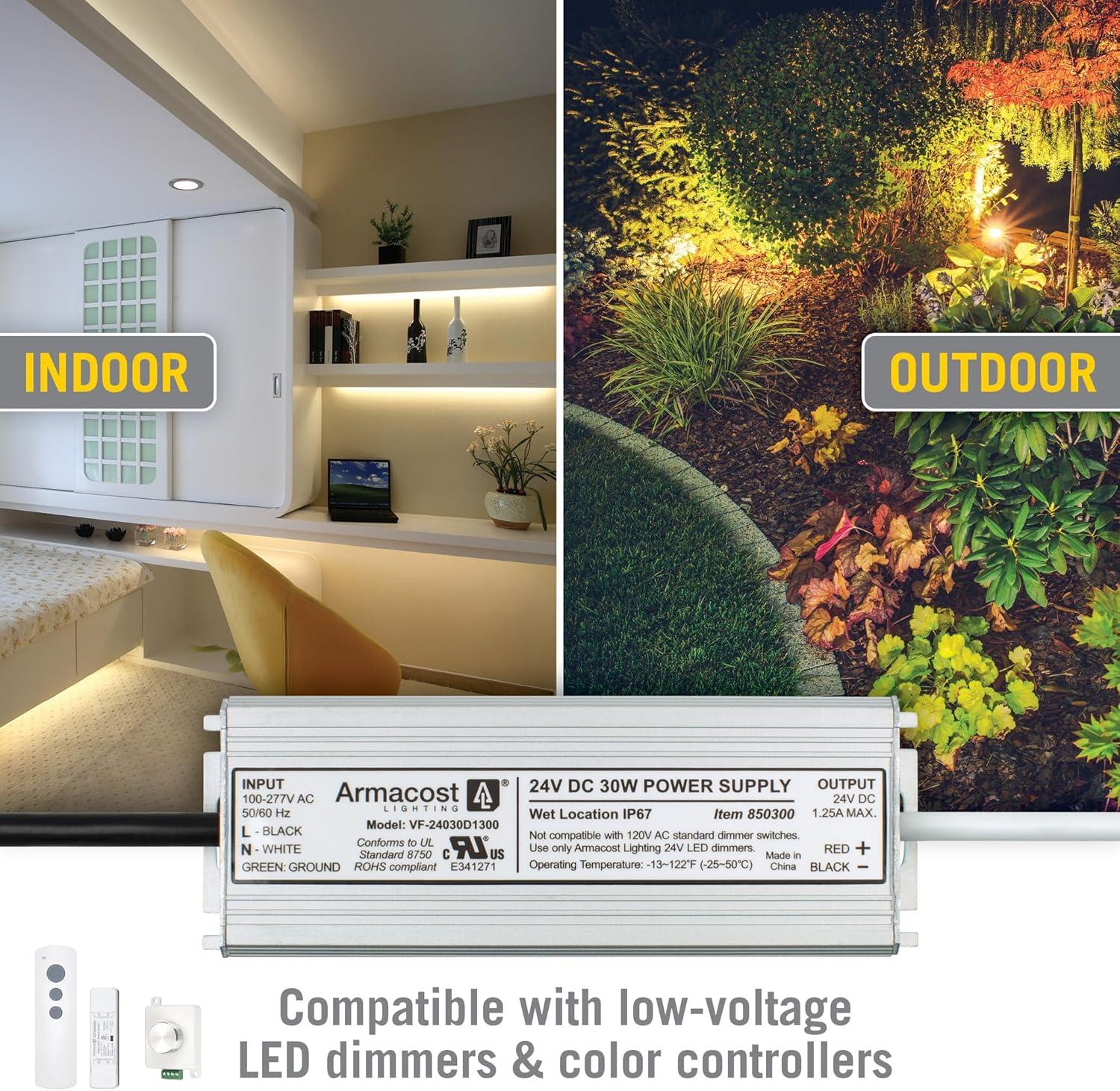 Standard Indoor/Outdoor LED Driver 24V DC, Electronic Transformer