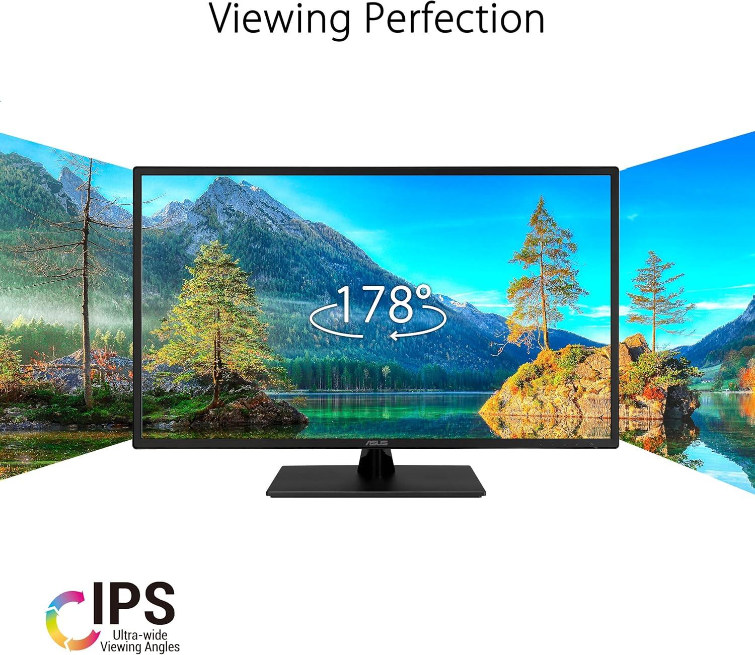 ASUS VA329HE Eye Care Monitor – 32", FHD, 75Hz, Adaptive-Sync/FreeSync™, Low Blue Light, Flicker Free, Wall Mountable