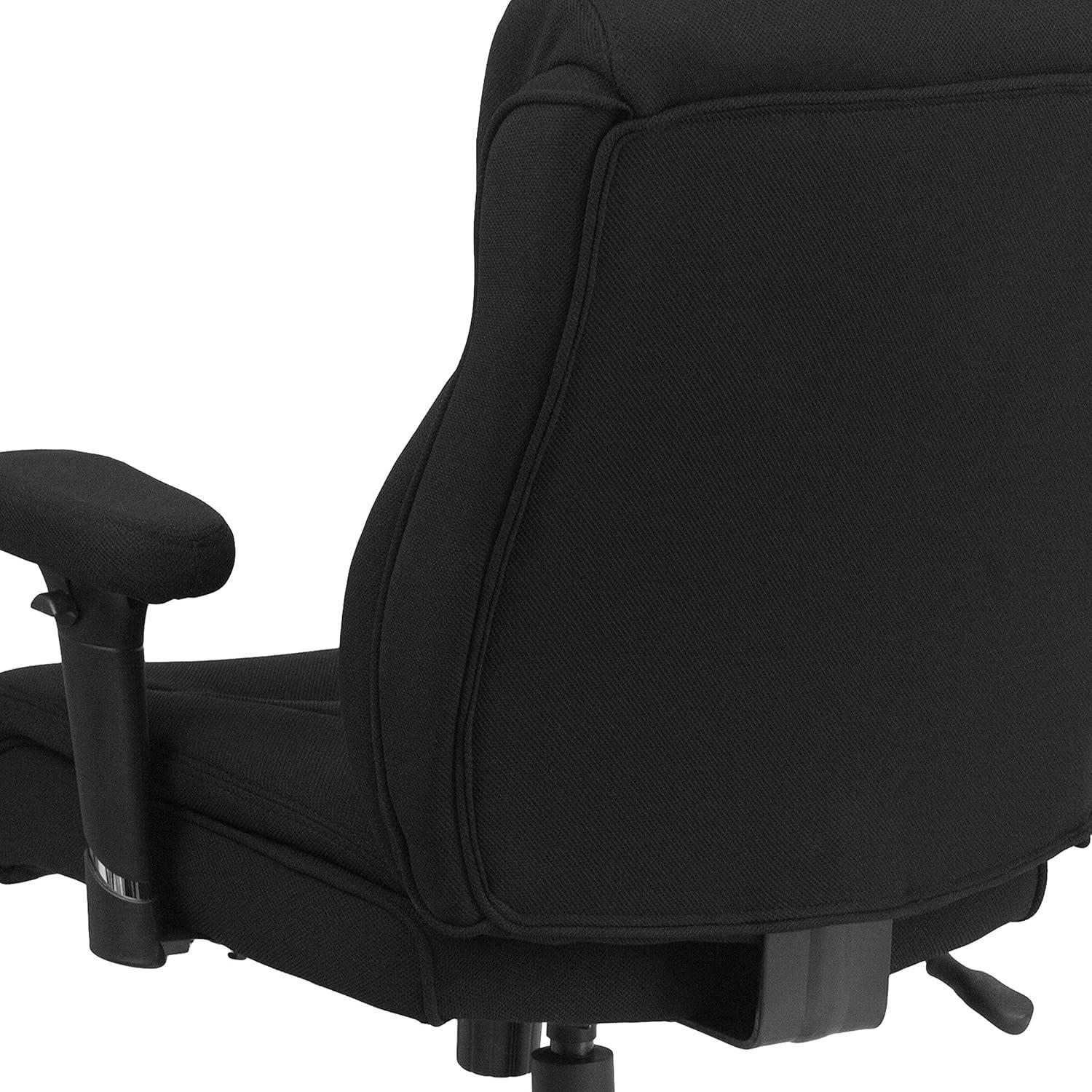 Flash Furniture HERCULES Series Big & Tall 400 lb. Rated Swivel Ergonomic Task Office Chair with Clean Line Stitching and Adjustable Arms