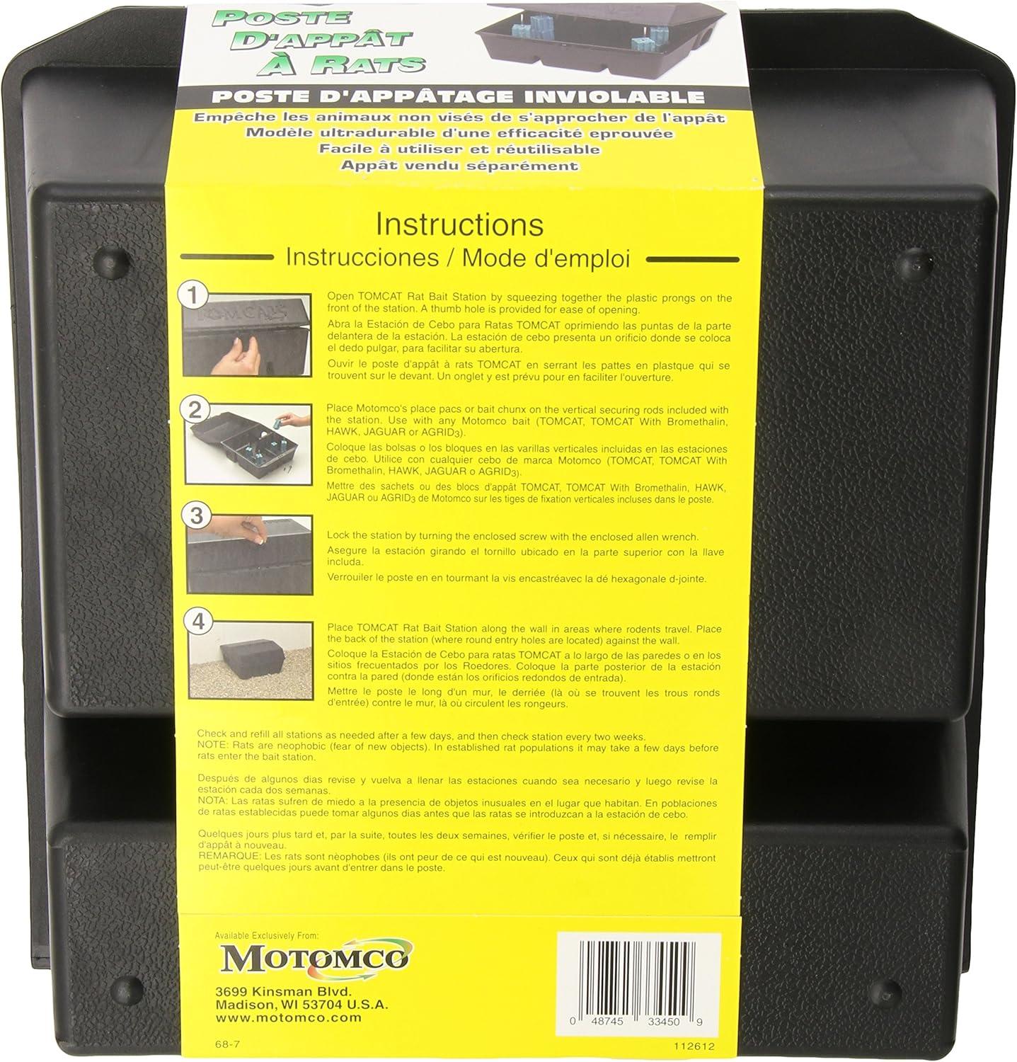 Tomcat 33450 Rat Bait Station, Tamper-Resistant - Quantity 1