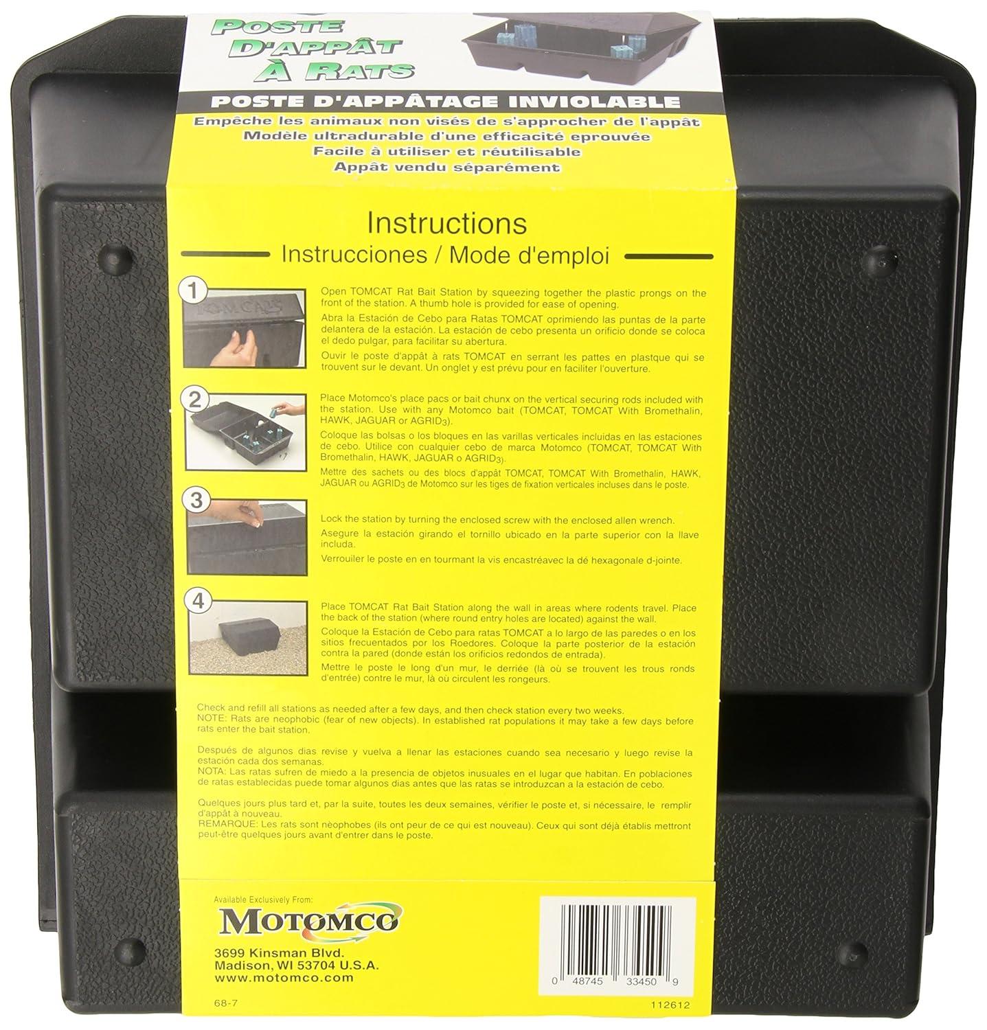 Tomcat 33450 Rat Bait Station, Tamper-Resistant - Quantity 1