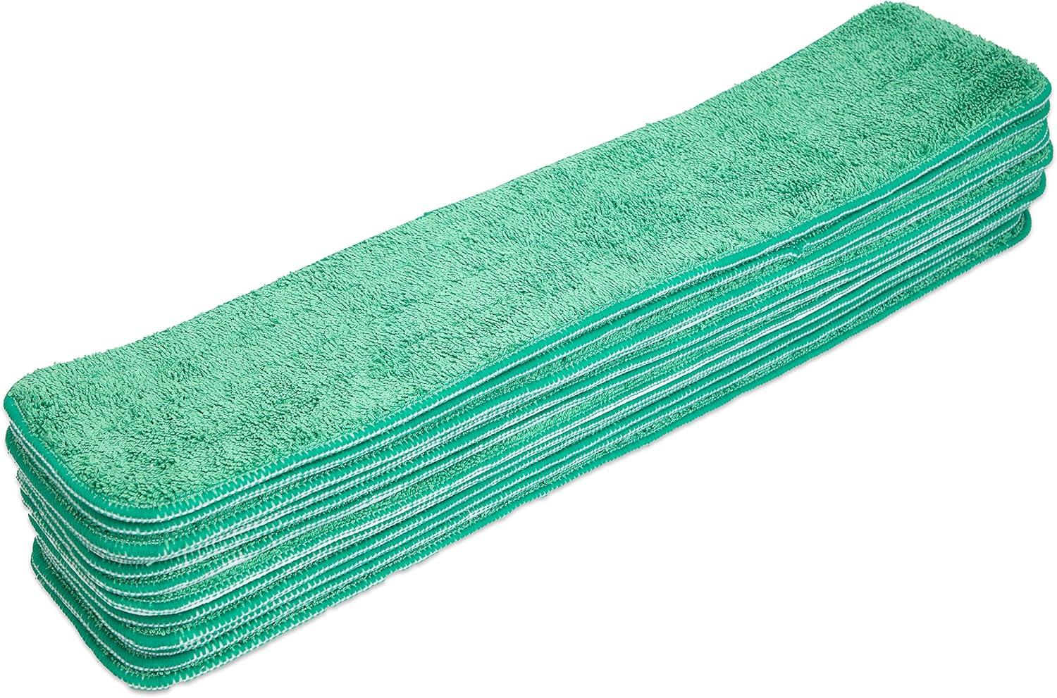 Arkwright Wet Mop Replacement Pads (12 Pack), Microfiber, 24 in., Green