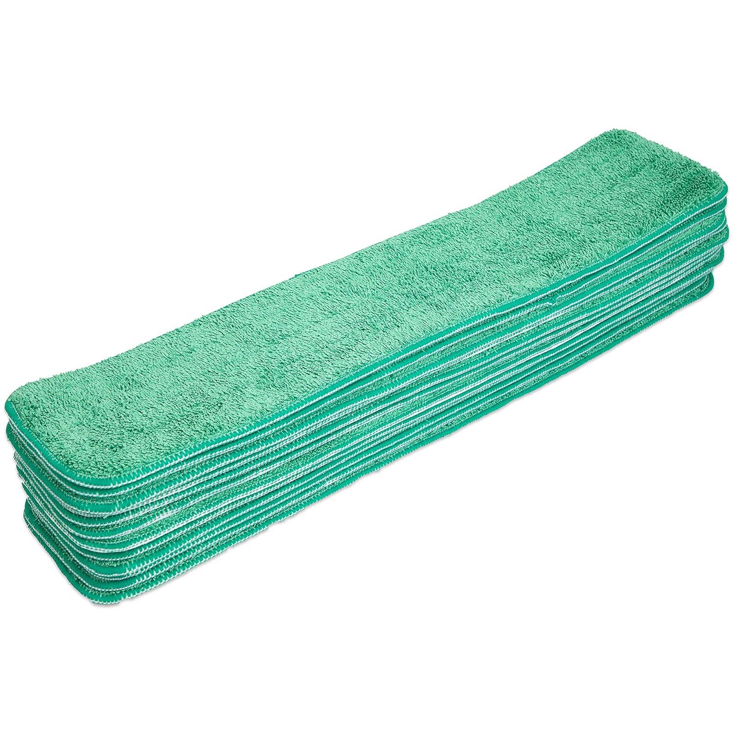 Arkwright Wet Mop Replacement Pads (12 Pack), Microfiber, 24 in., Green
