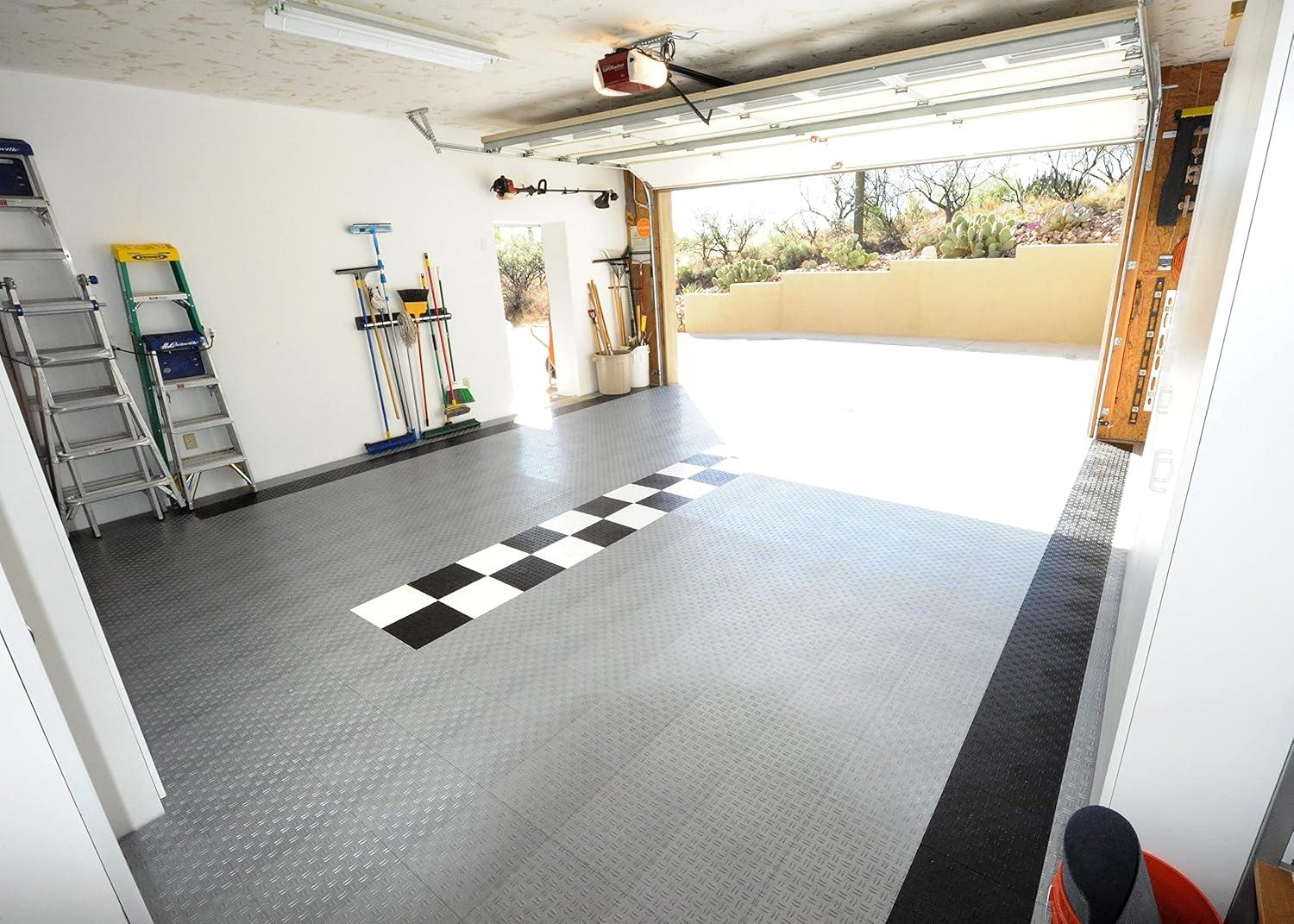 Diamond MotorDeck 12'' W x 12'' L Garage Flooring Tiles in Black