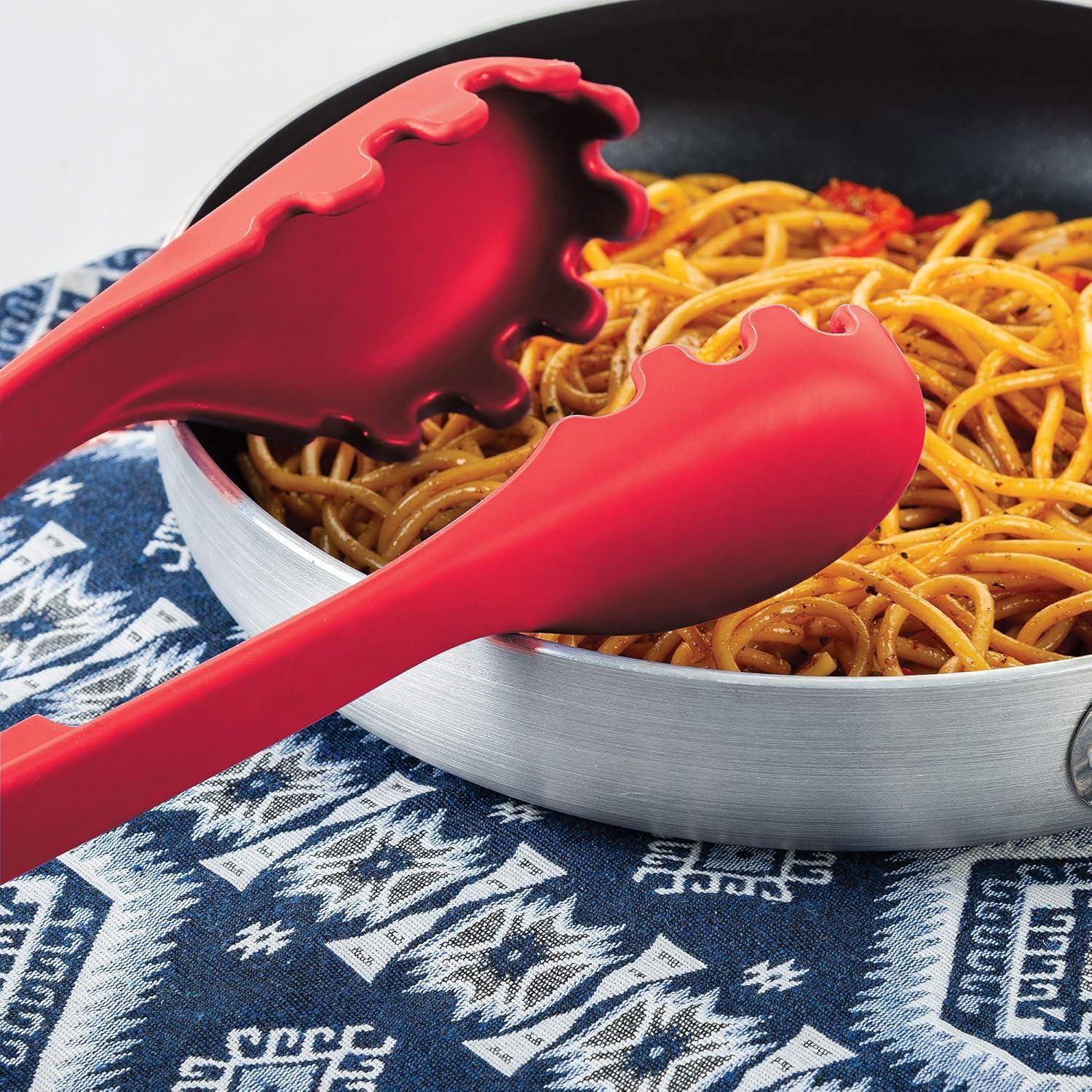 Fox Run Brands Brands 2-in-1 Pasta Serving Tongs & Portion Measuring Utensil