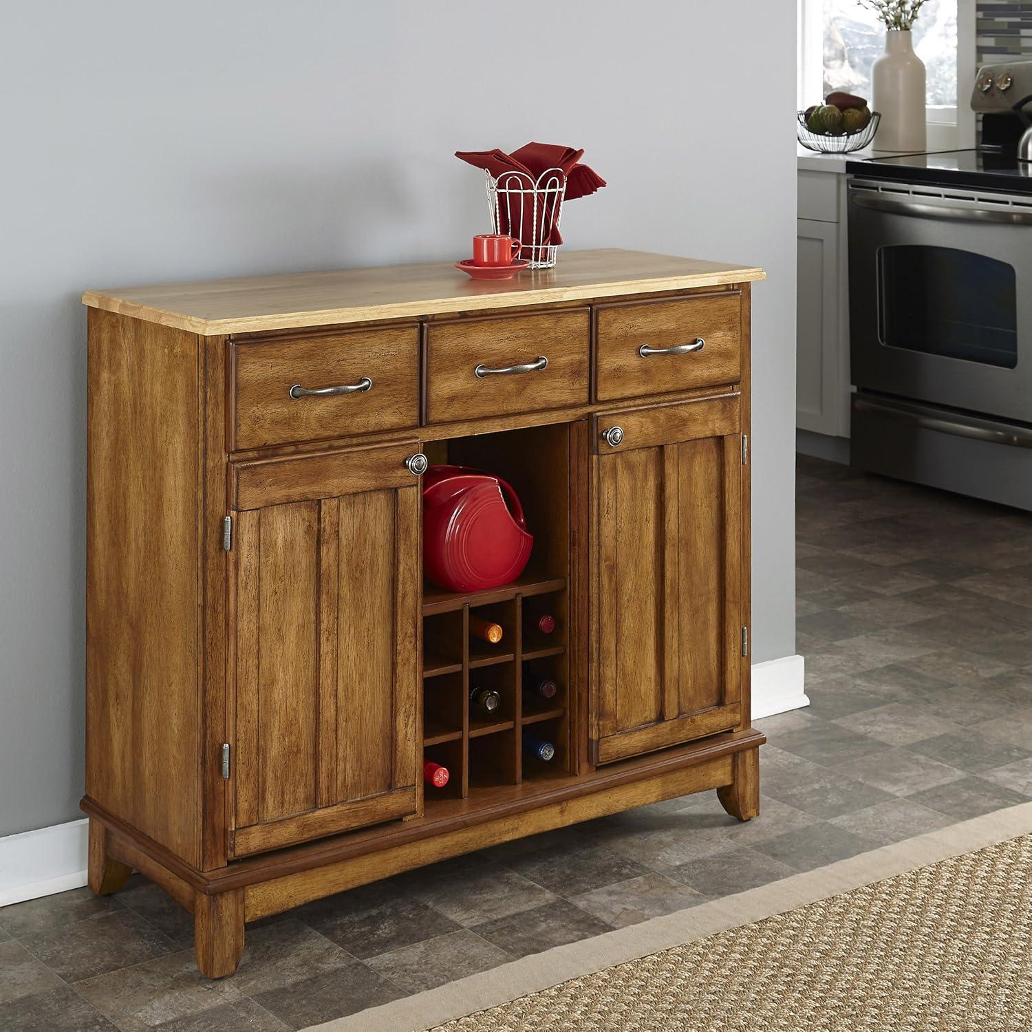 Wood Top Sideboard Buffet Servers - Home Styles