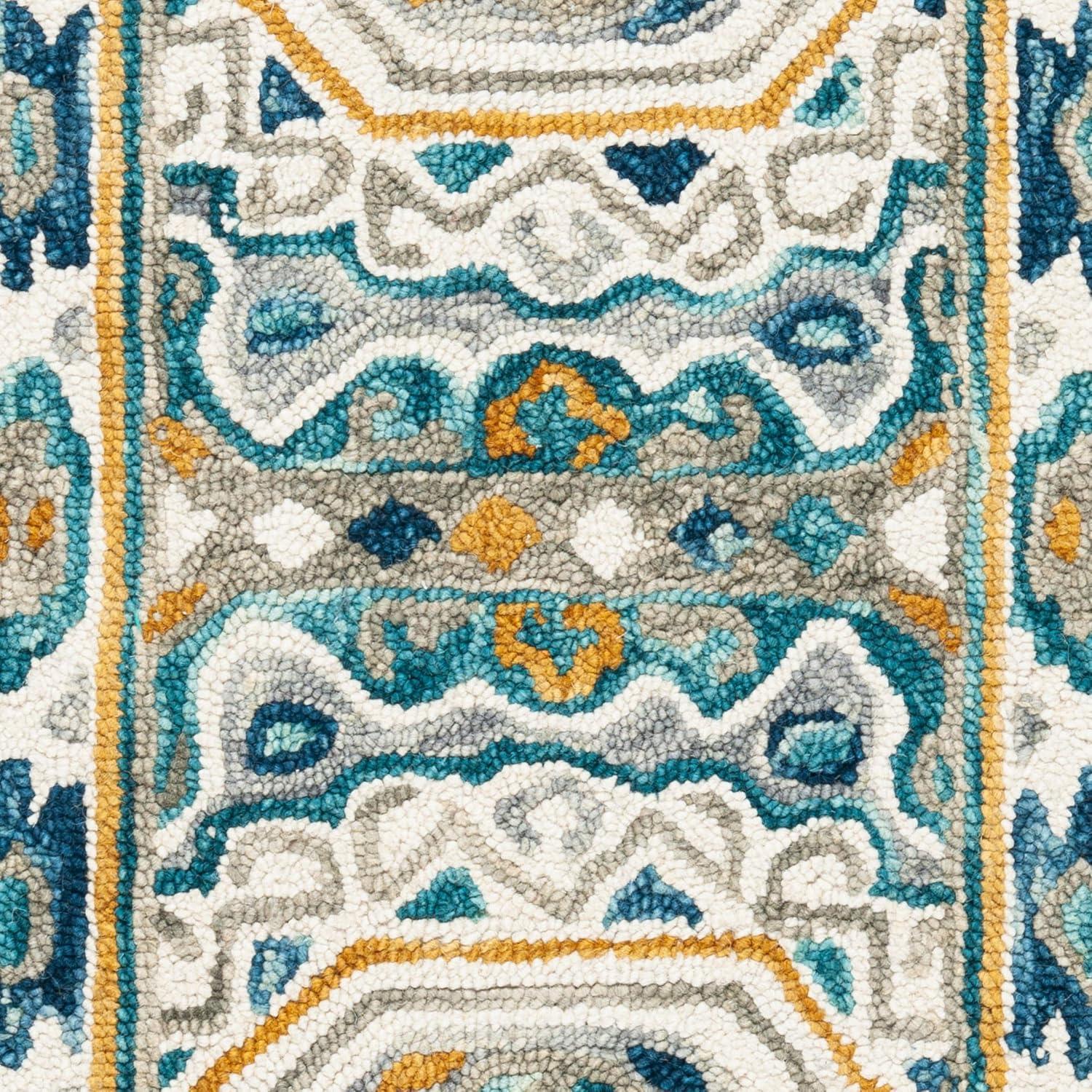 Aspen APN251 Hand Tufted Accent Rug - Ivory/Charcoal - 2' X 3' - Safavieh.