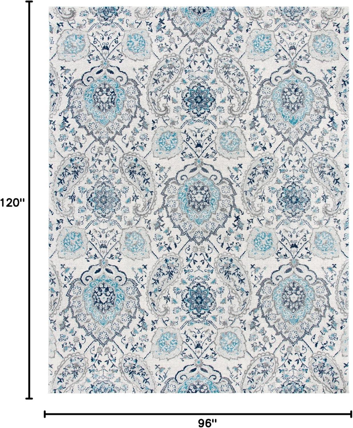 Madison MAD600 Power Loomed Indoor Area Rug - Cream/Light Grey - 8'x10' - Safavieh