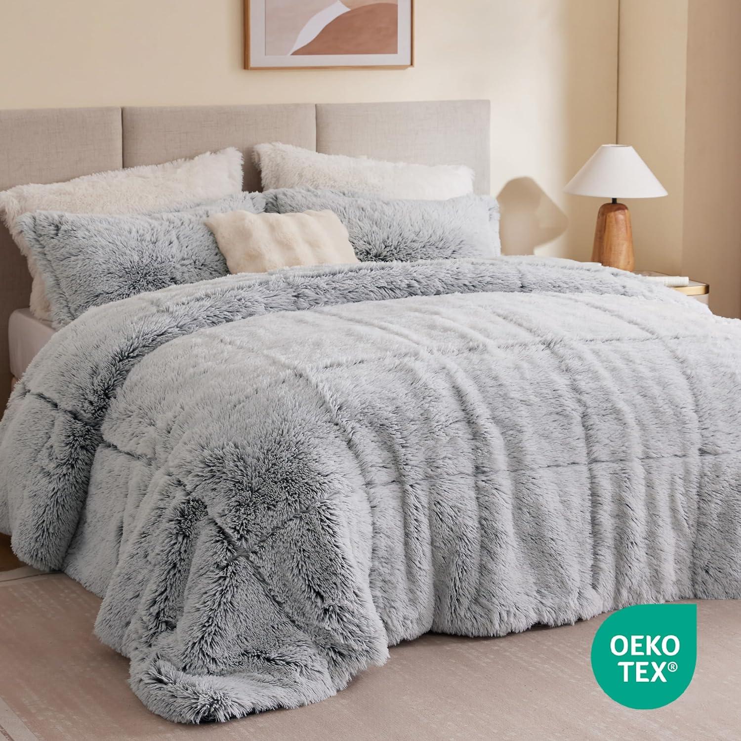 Malea Shaggy Faux Fur Comforter Mini Set