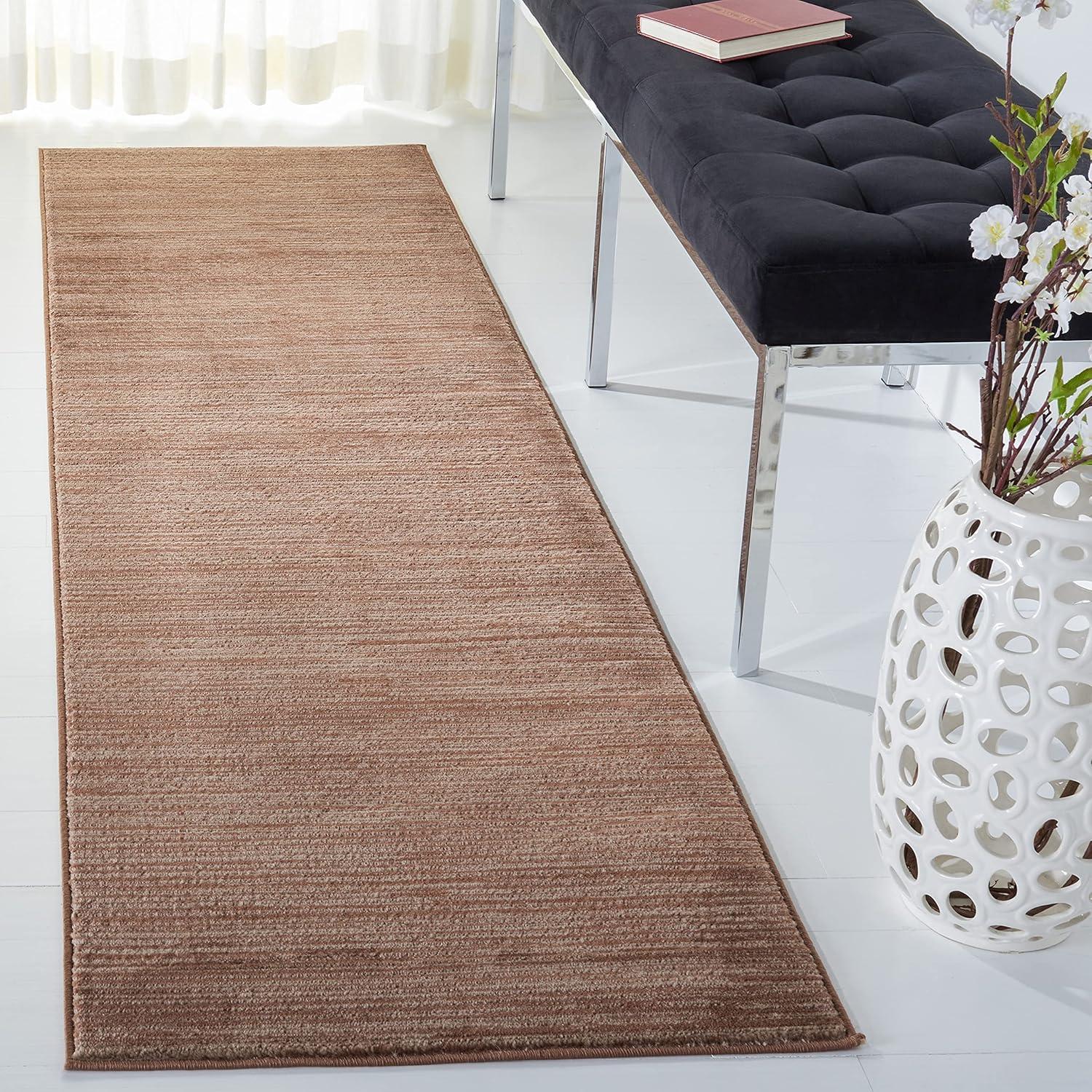 Vision VSN606 Power Loomed Indoor Runner Rug - Brown - 2'2"x6' - Safavieh