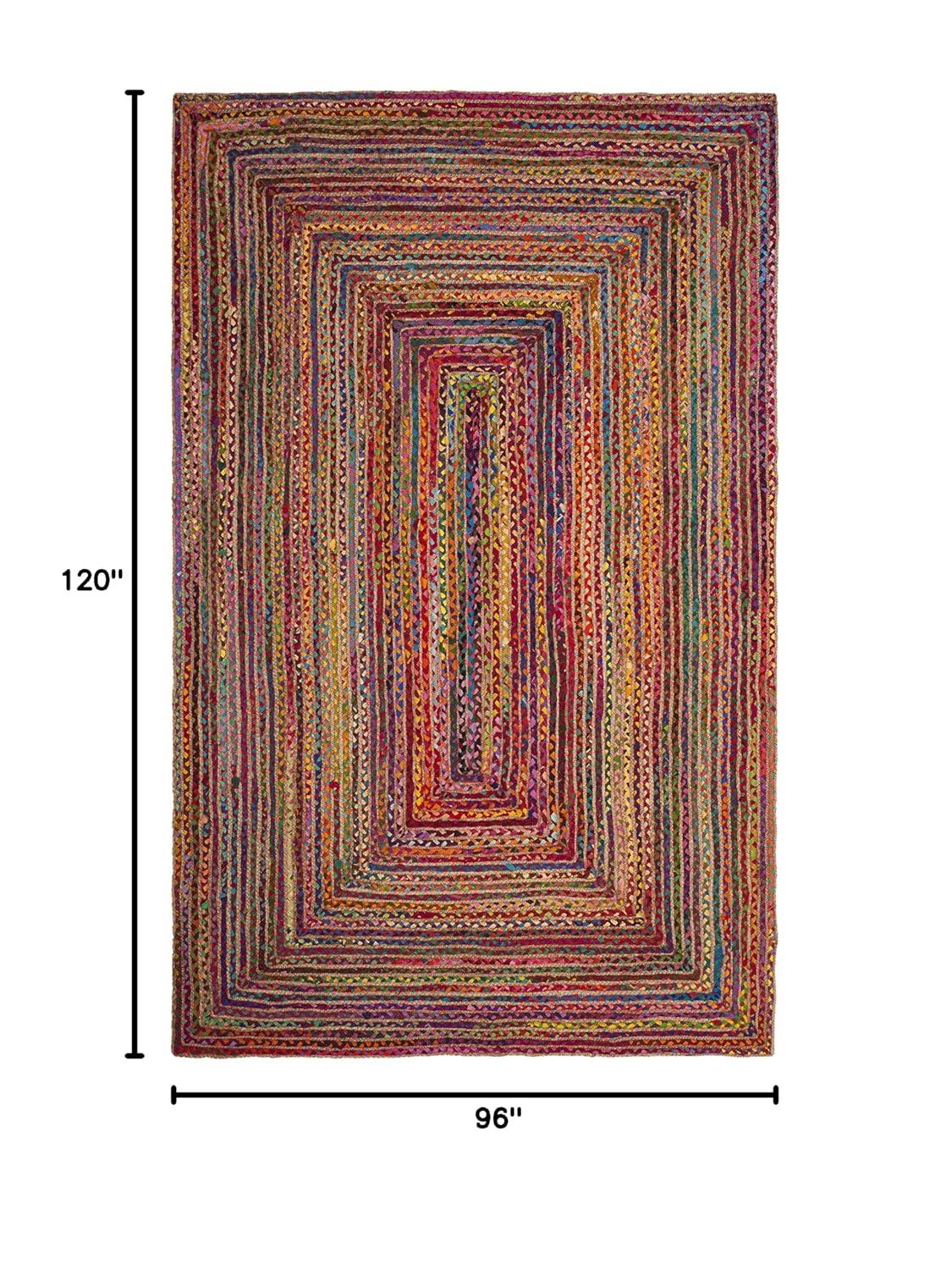 Cape Cod CAP202 Woven Indoor Area Rug - Red/Multi - 8'x10' - Safavieh