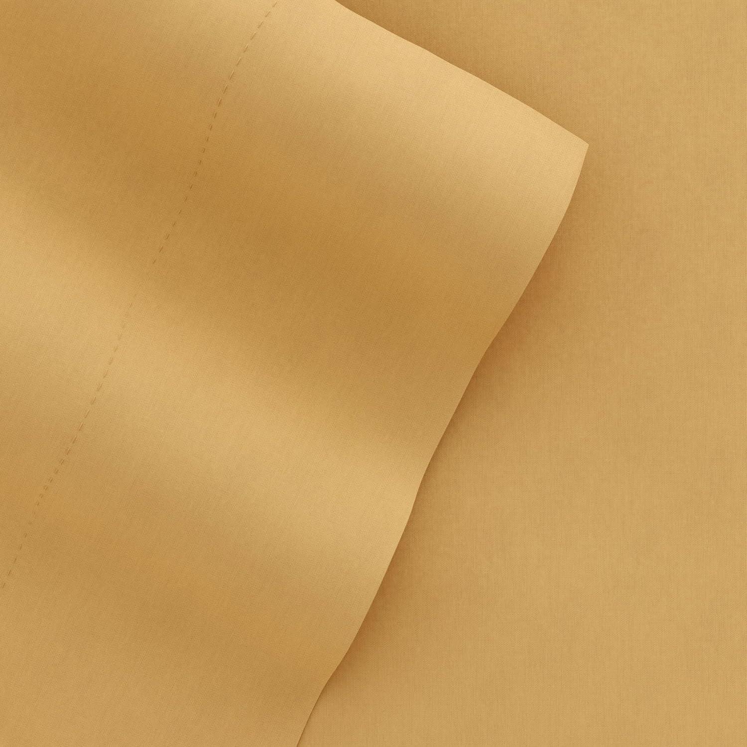 Linen Market Twin Sheet Set 4 Piece - Ultra Comfortable & Breathable Cooling Twin Bed Sheets - Deep Pocket & Wrinkle-Free Sheets Fits 16" Mattress - Extra Soft & Oeko-TEX Certified - Gold