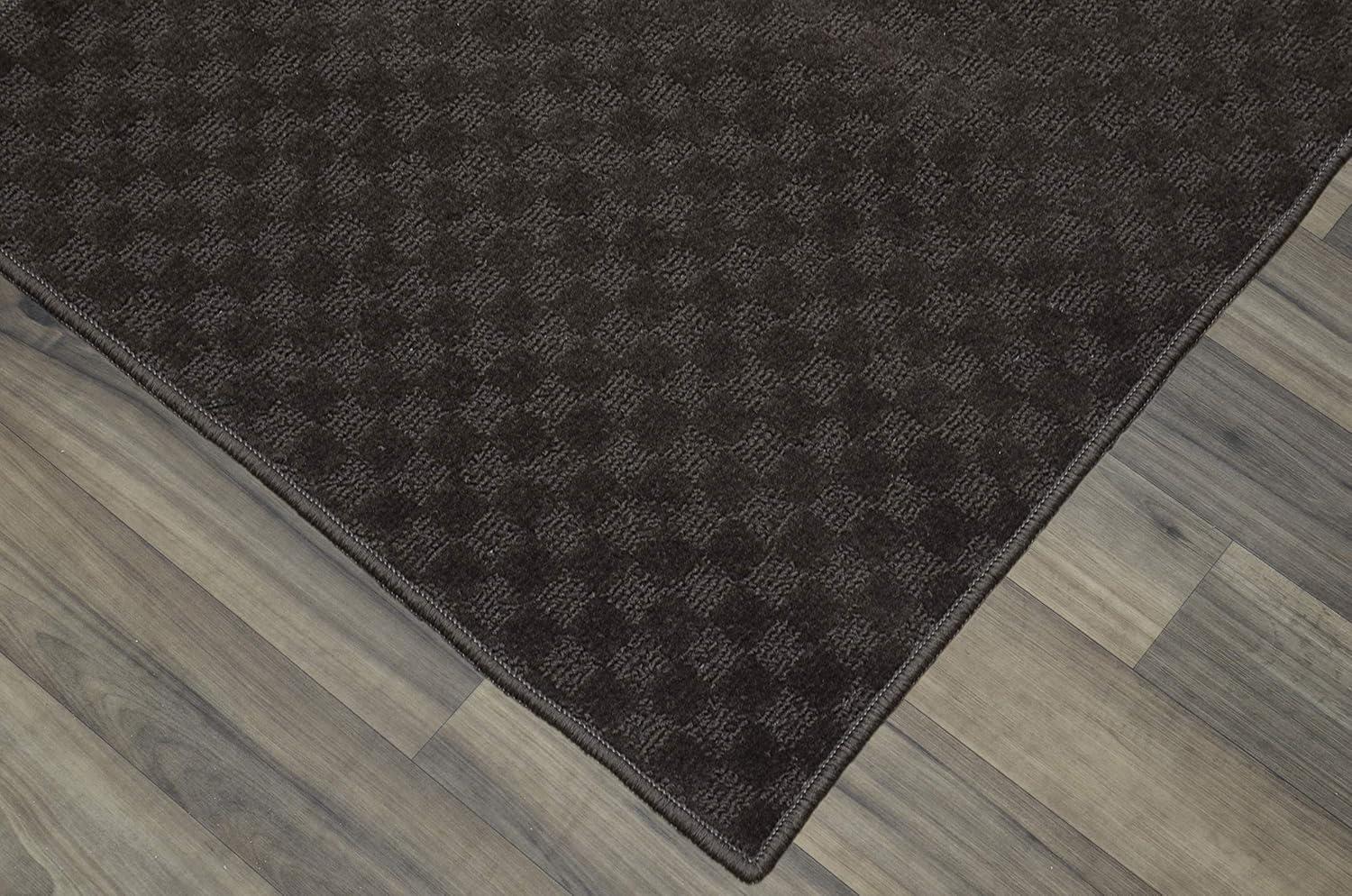 Medallion Chocolate 12' Square Tufted Synthetic Area Rug