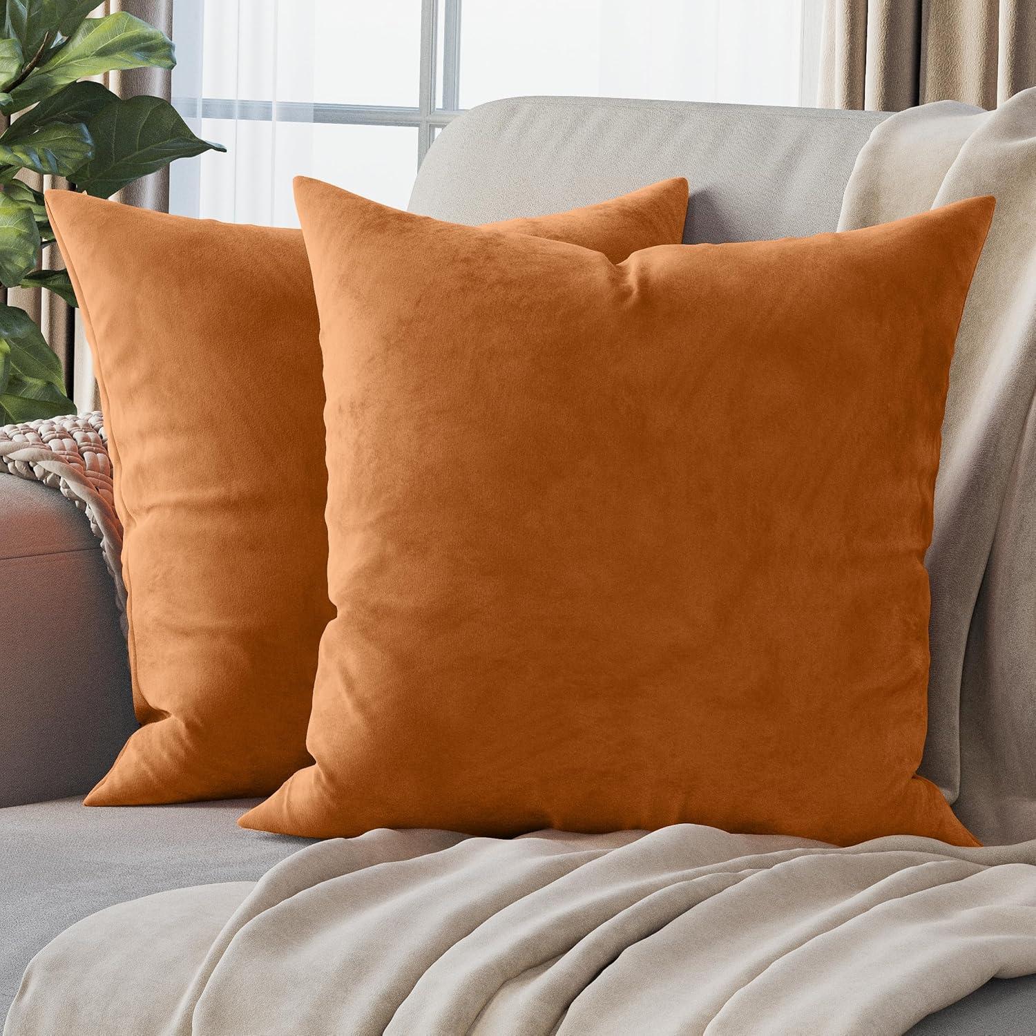 Velvet Reversible Pillow Cover (Set of 2)