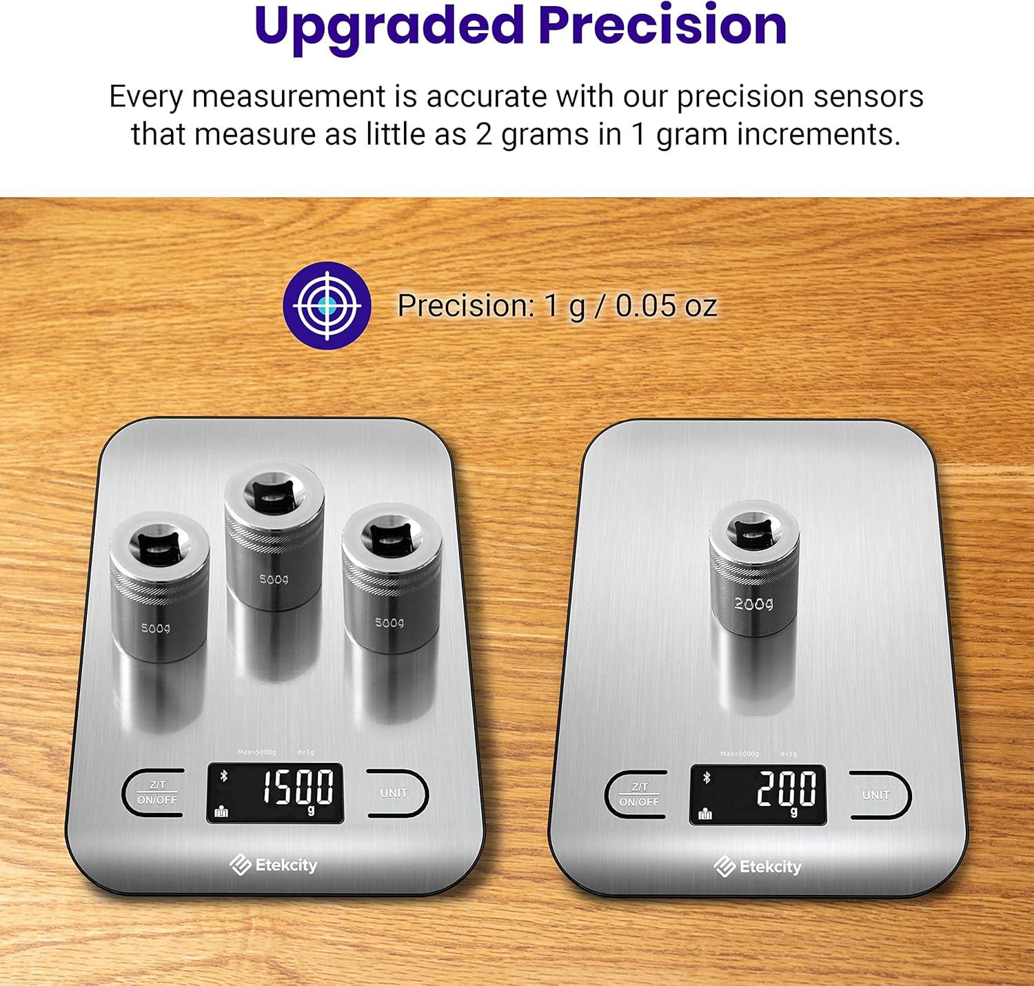 Etekcity Choice Smart Nutrition Scale Accurate Sensors Large Digital Display Kitchen Scale