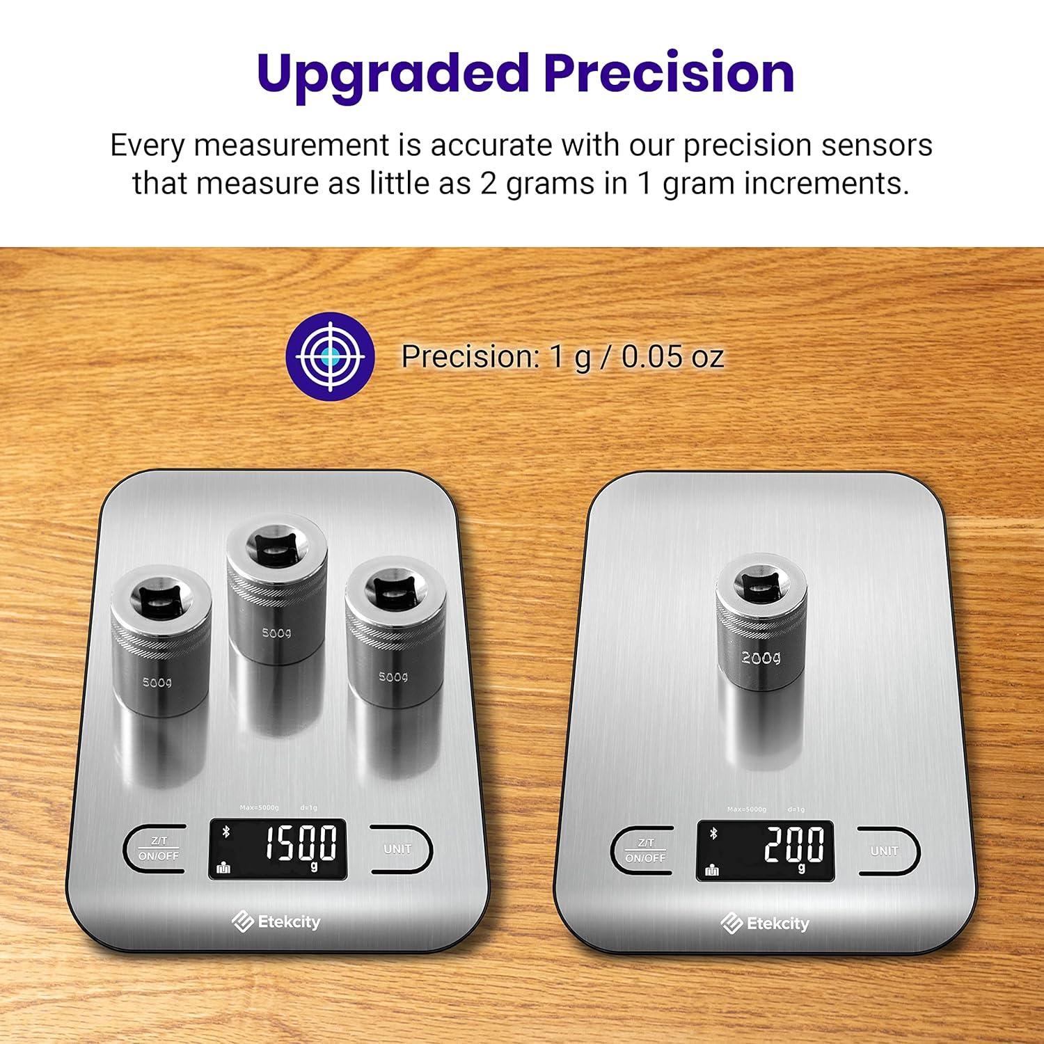 Etekcity Choice Smart Nutrition Scale Accurate Sensors Large Digital Display Kitchen Scale