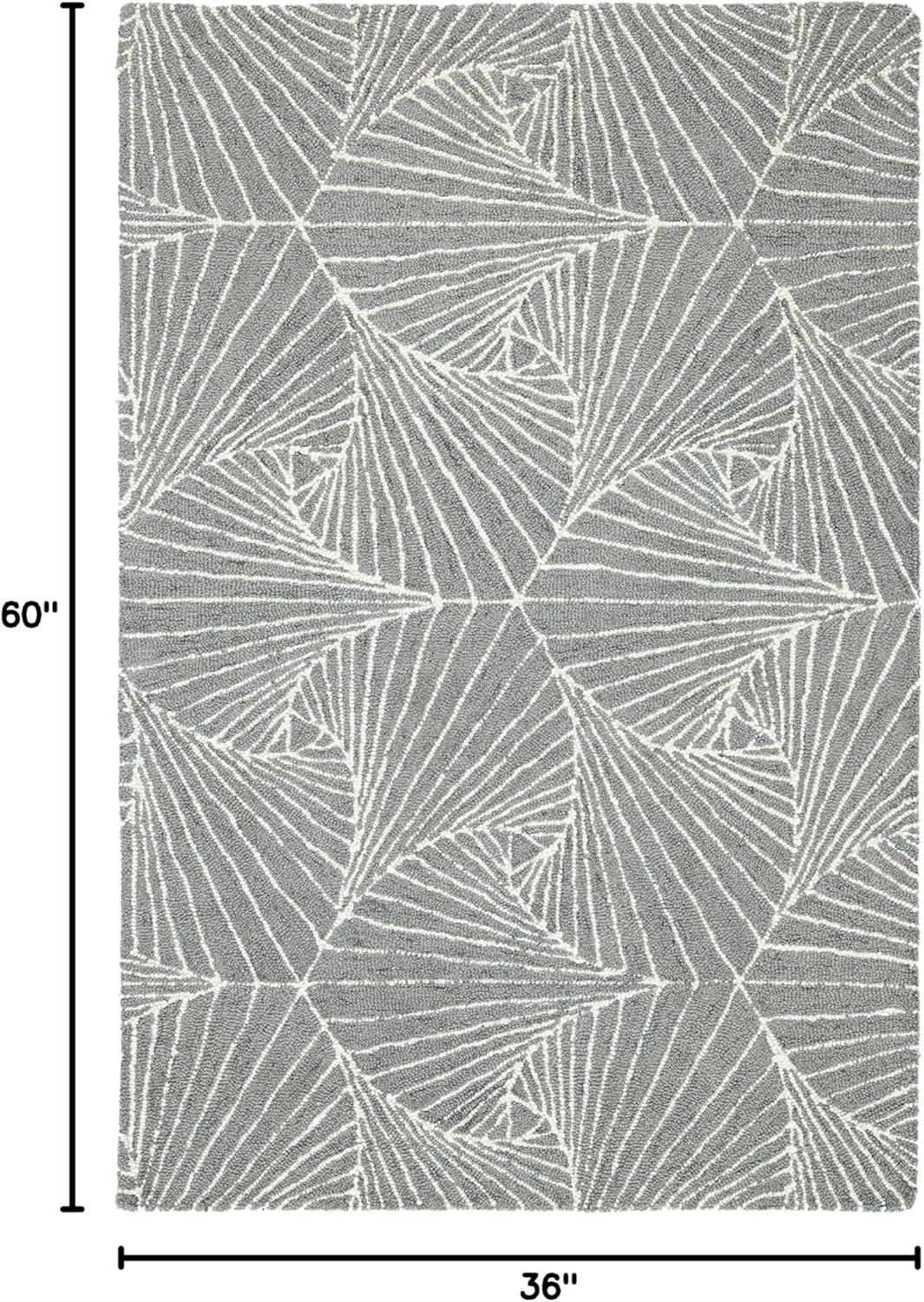 Micro-Loop MLP174 Hand Tufted Area Rug - Grey/Ivory - 3'x5' - Safavieh.