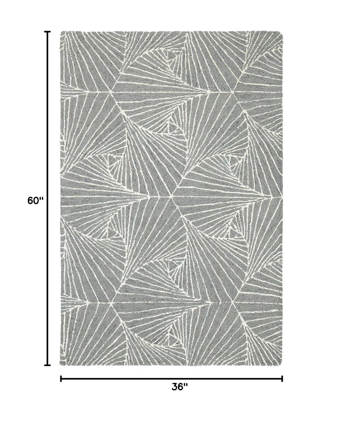 Micro-Loop MLP174 Hand Tufted Area Rug - Grey/Ivory - 3'x5' - Safavieh.