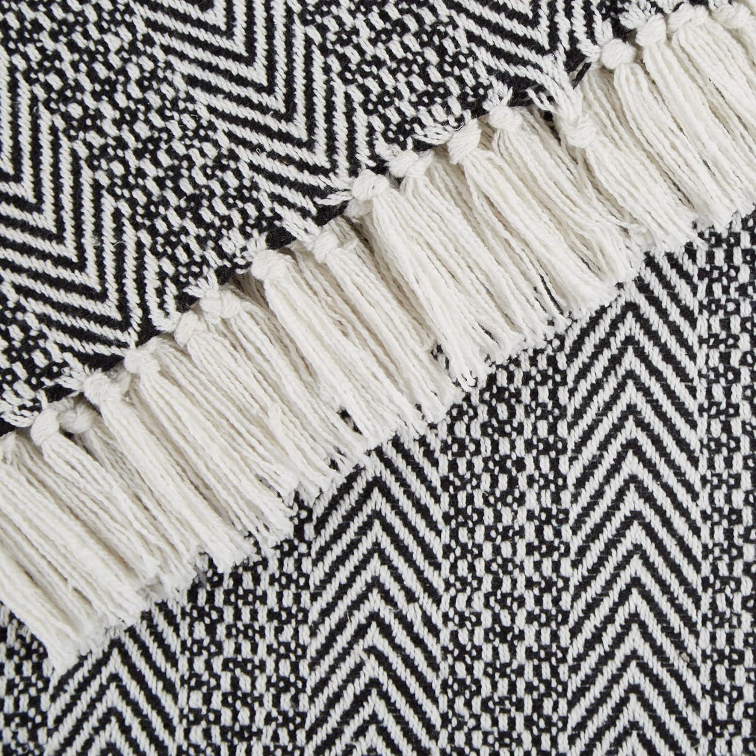 50"x60" Herringbone Striped Throw Blanket - Design Imports