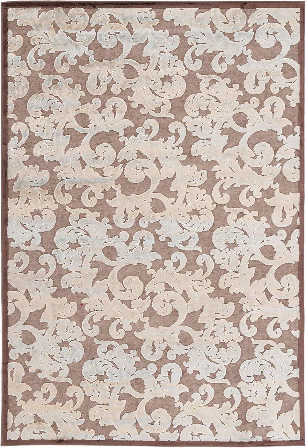 SAFAVIEH Paradise Kalisha Floral Area Rug, Dark Brown, 5'3" x 7'6"