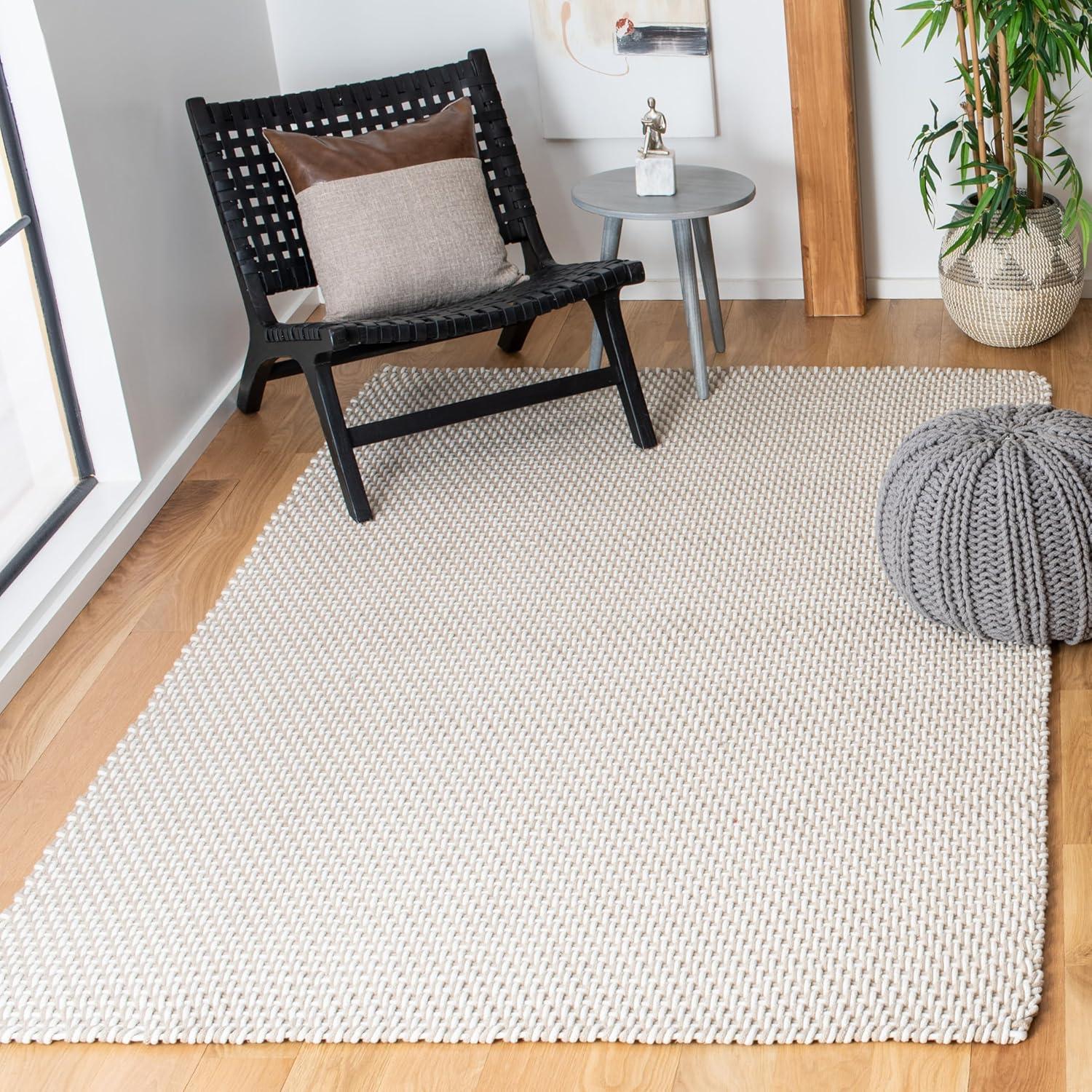 Salem SLM102 Hand Woven Area Rug - Beige/Ivory - 5'x8' - Safavieh.