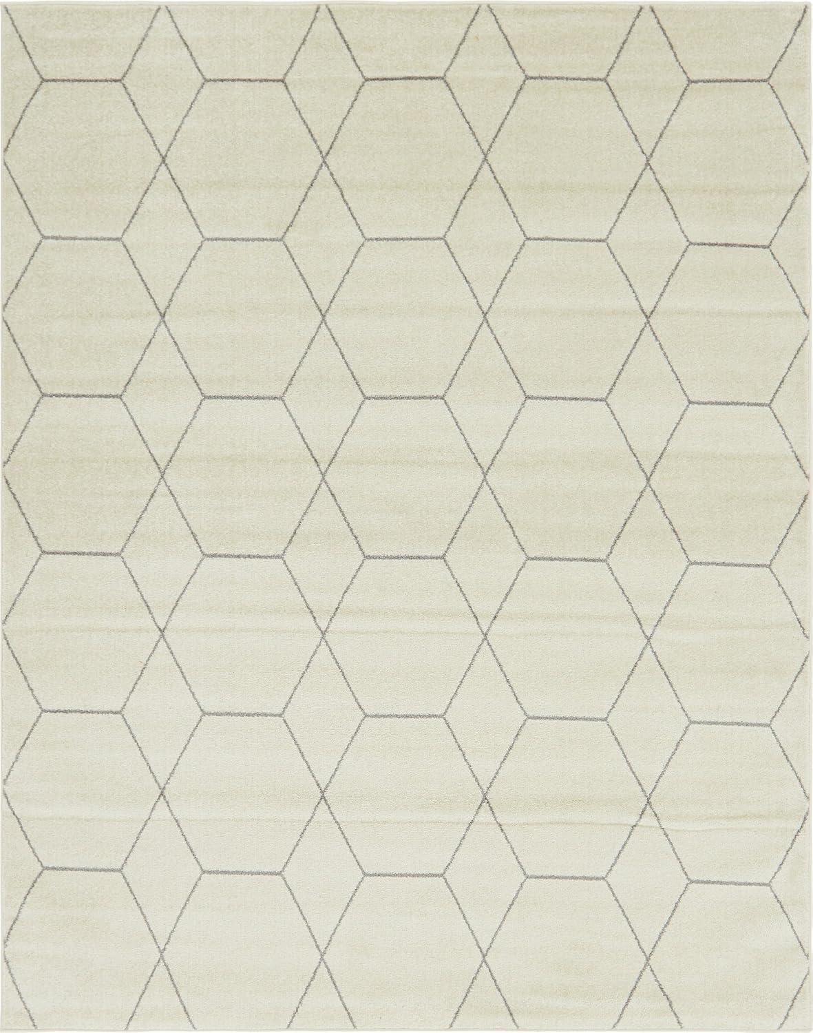 Unique Loom Trellis Frieze Geometric Trellis Indoor Woven Area Rug