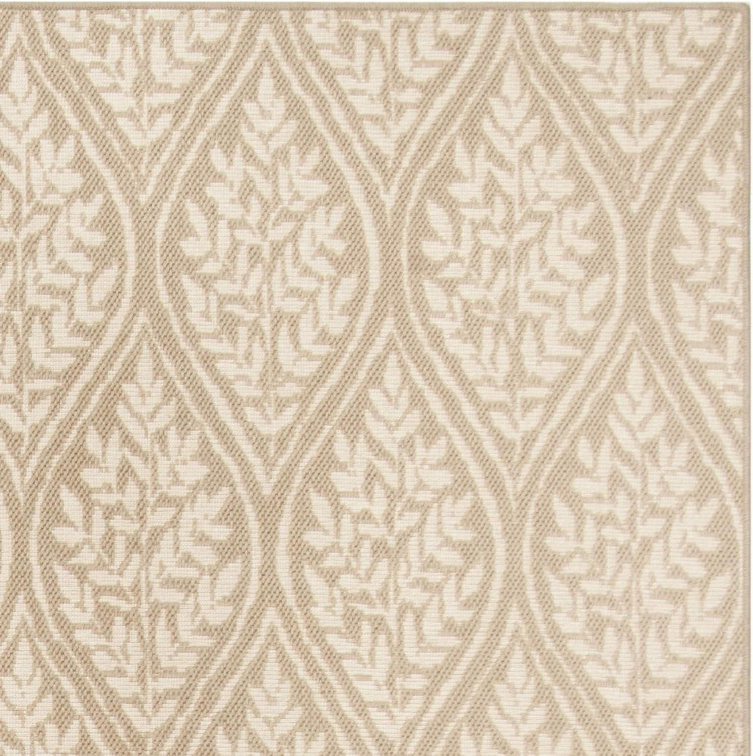 Palm Beach 4' x 6' Sand and Natural Geometric Area Rug