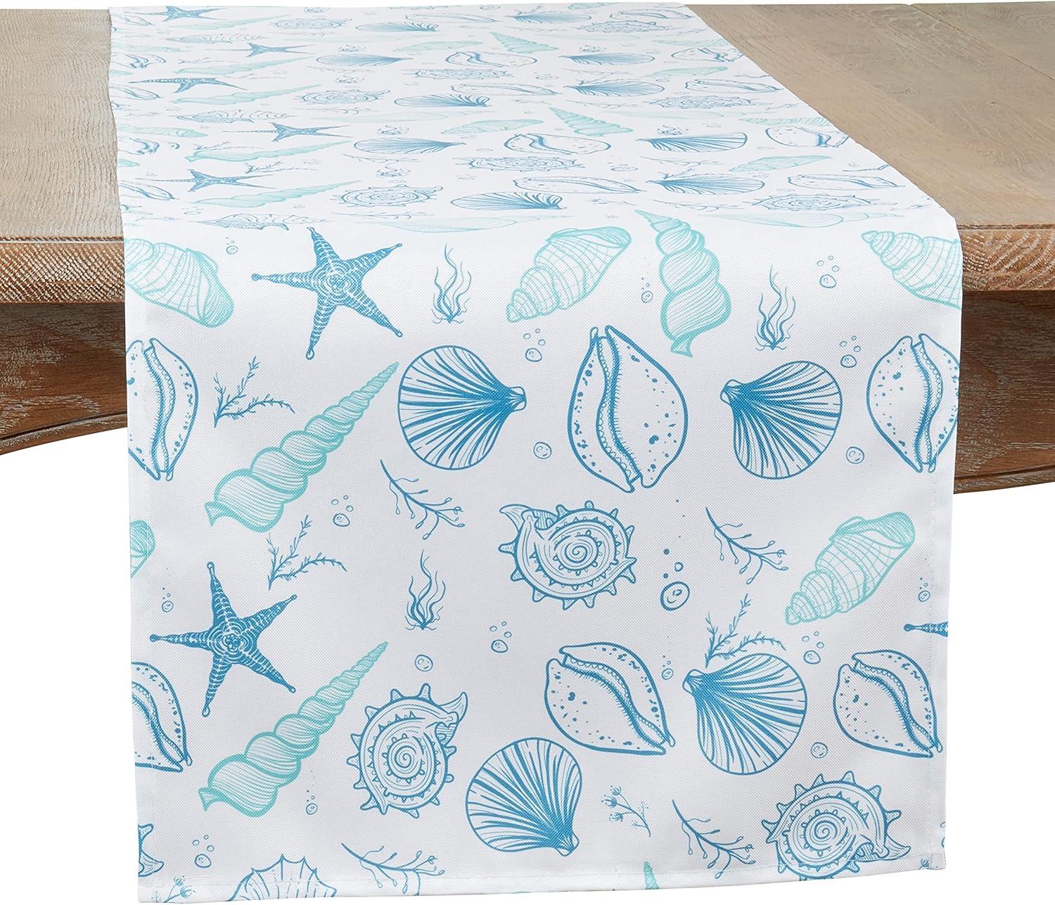 Saro Lifestyle Seashells Table Runner