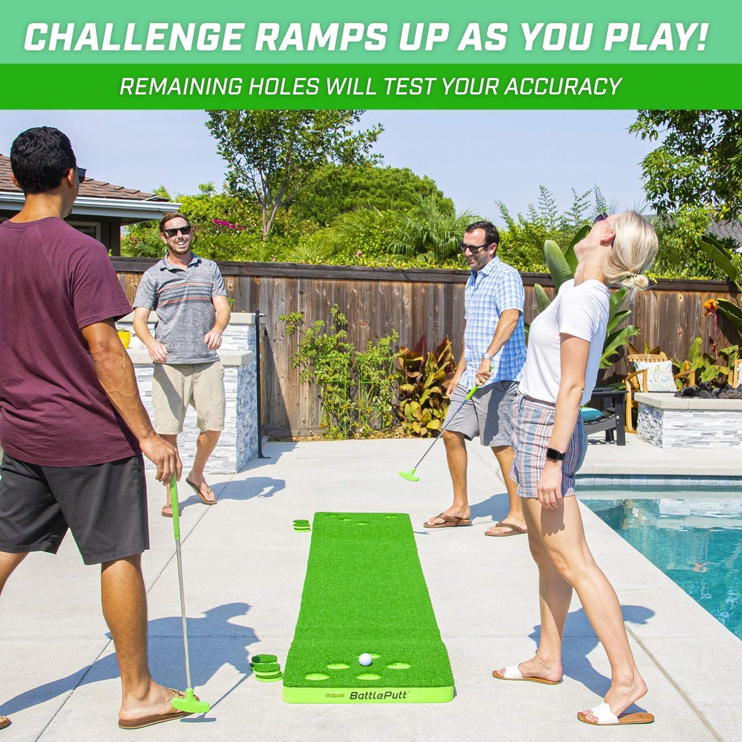 GoSports Battleputt 11ft Putting Game - Includes 2 Putters and 2 Golf Balls