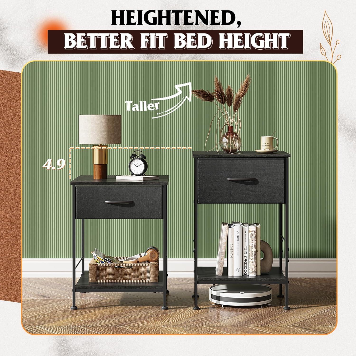 Charese Metal Nightstand