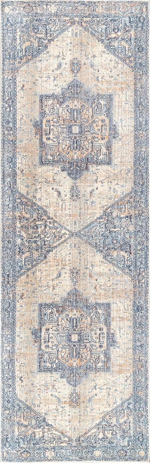 Nuloom Harriet Vintage Medallion Fringe Indoor Area Rug