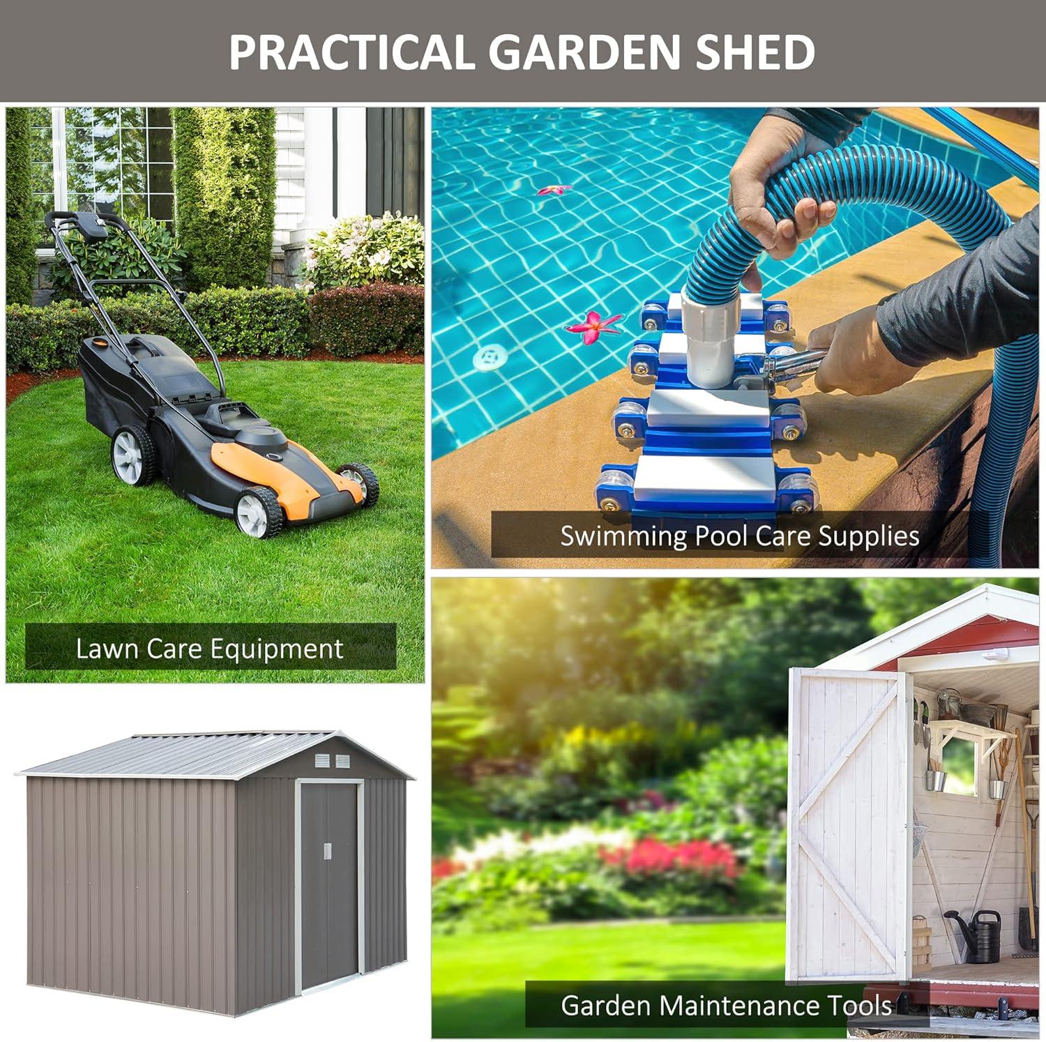 Outsunny Metal Storage Shed