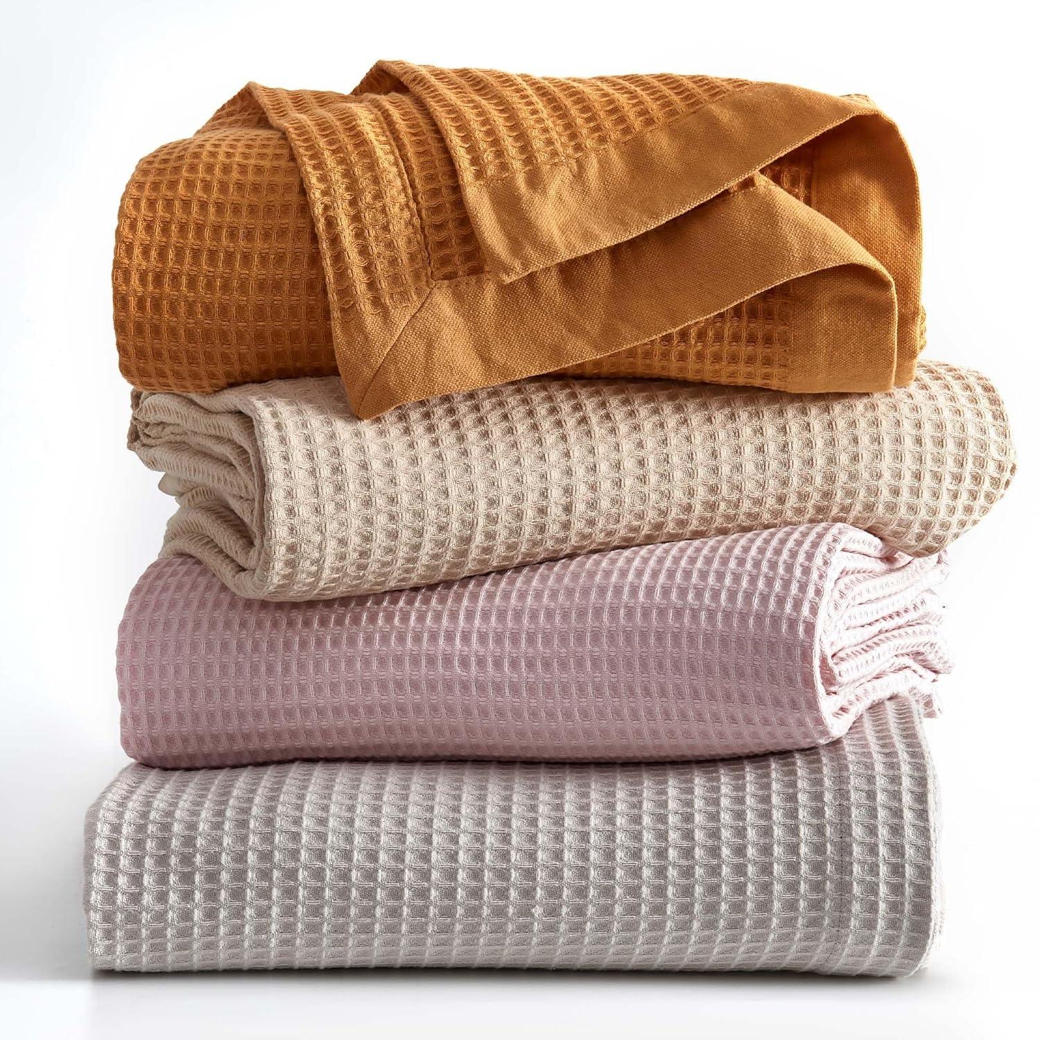 100% Cotton Waffle Weave Blanket