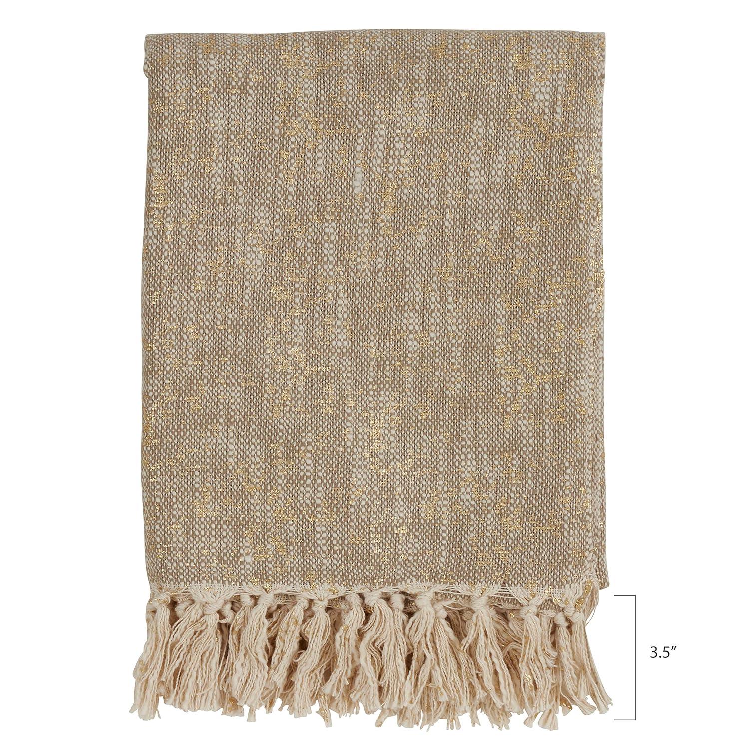 Saro Sevan Collection Hand Woven Throw Blanket