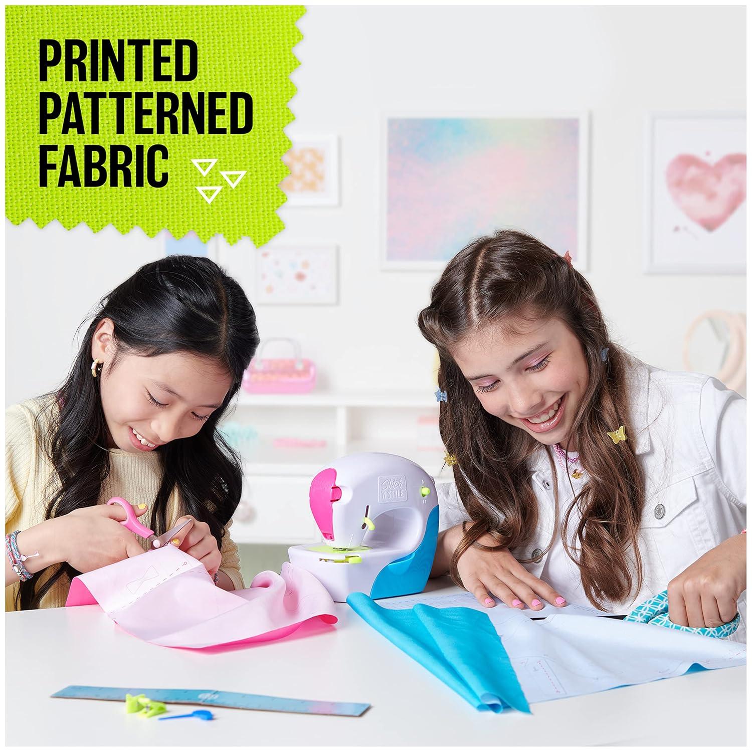 Cool Maker, Exclusive Neon Stitch ‘N Style Fashion Studio, Sews 8 Stylish Projects, Pre-Threaded Sewing Machine Toy, Arts & Crafts Kids Toys for Girls