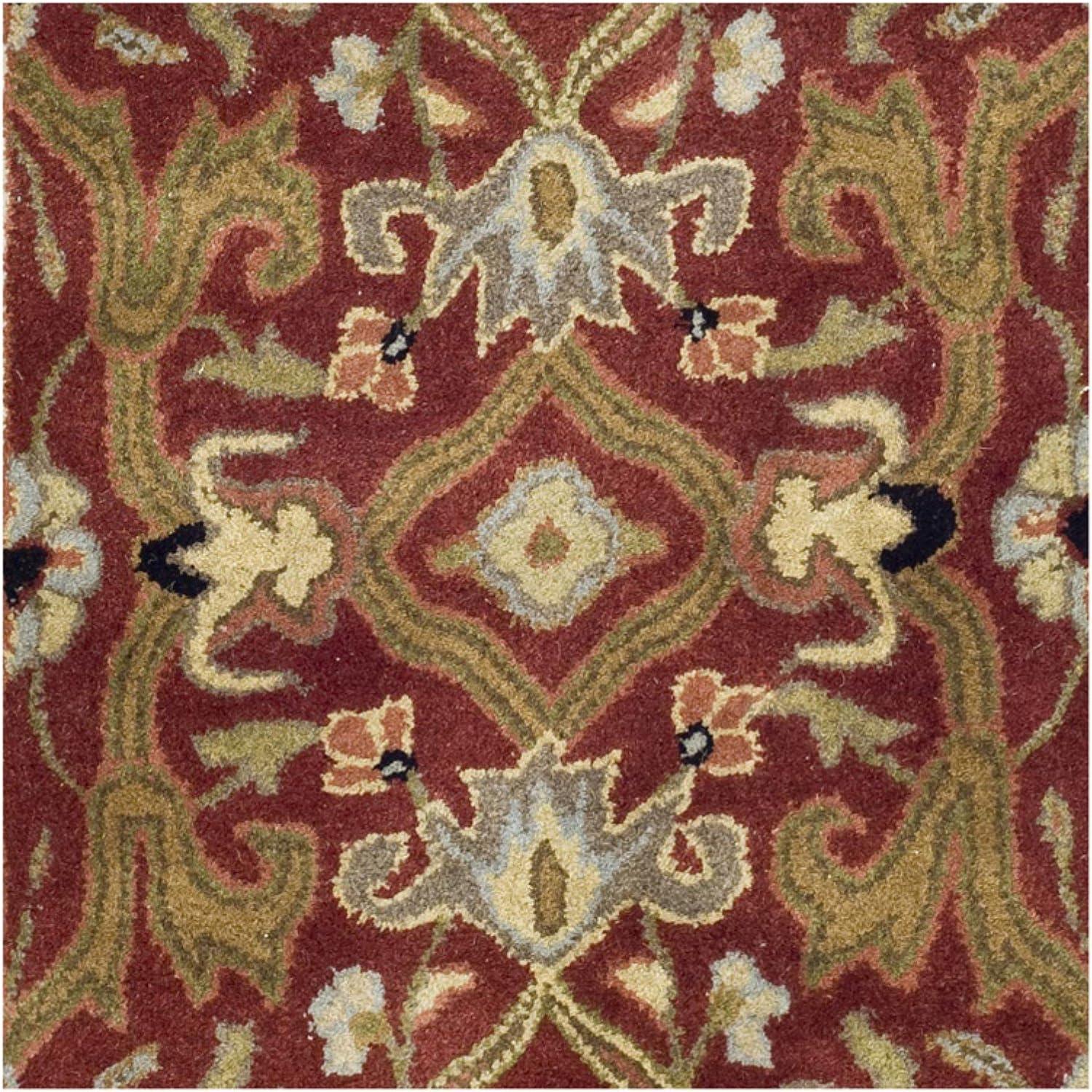 SAFAVIEH Heritage Oslo Traditional Wool Area Rug, Red/Gold, 8'3" x 11'