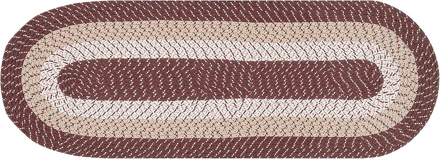 Country Stripe Collection 100% Polypropylene Reversible Indoor Area Utility Rug - Better Trends