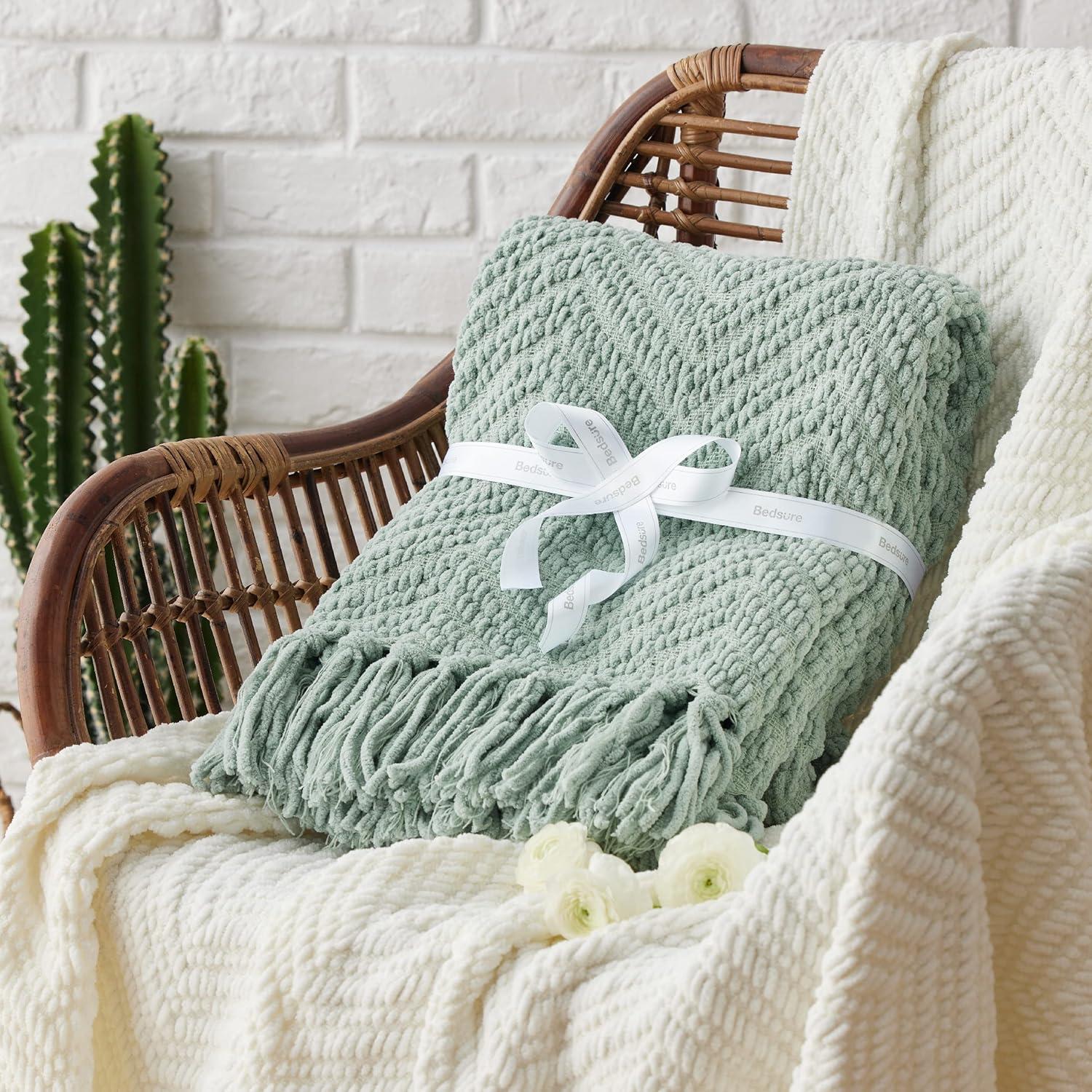 Bedsure Bedsure Knit Woven Blanket