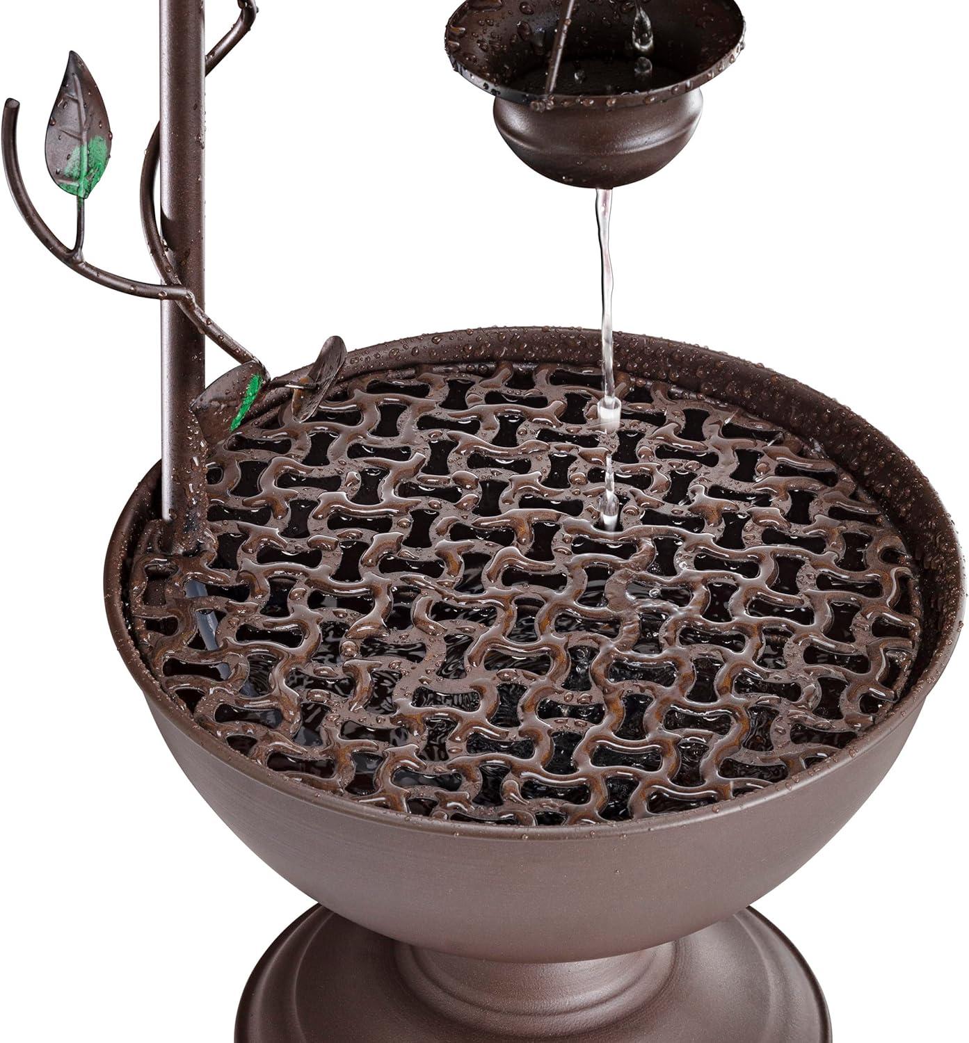 Gertrude Outdoor Metal Weather Resistant Floor Fountain