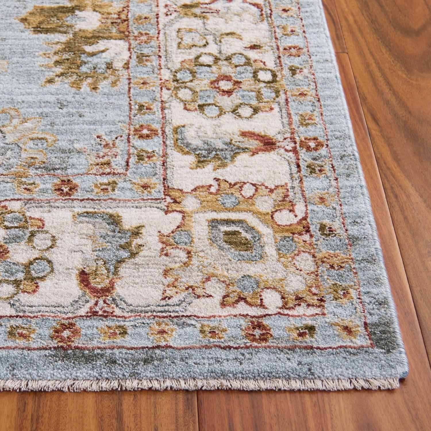 Hamilton HLT112 Power Loomed Area Rug - Blue/Ivory - 8'x10' - Safavieh.