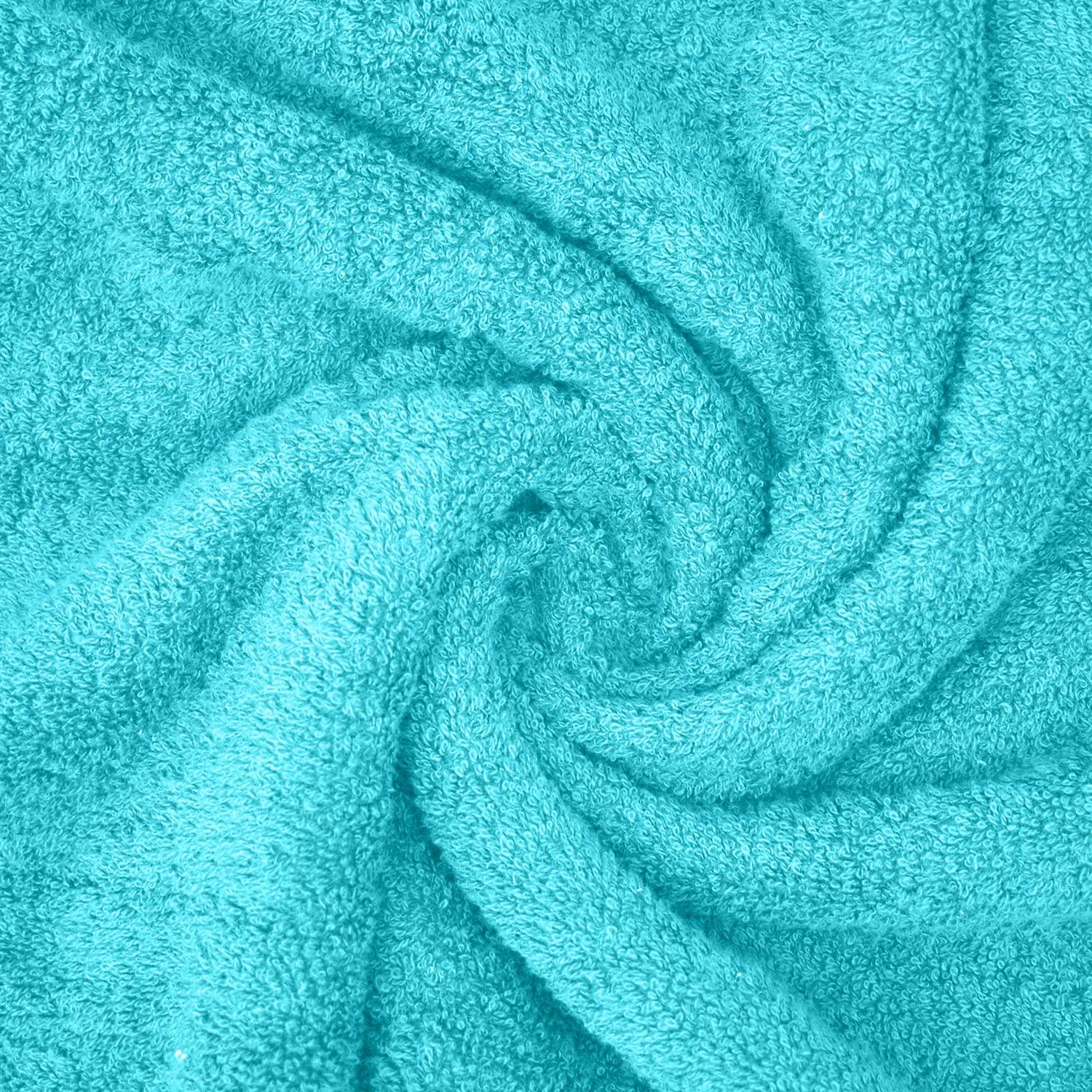 White Classic Luxury 100% Huge Cotton Bath Sheets Set of 2 - 35x70" Aqua