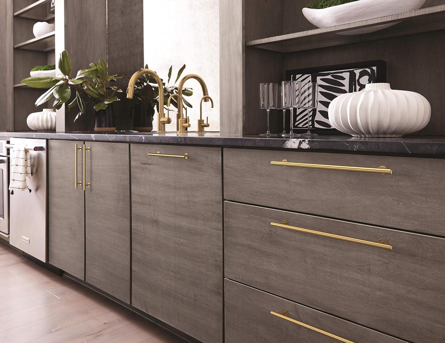 Amerock Radius 10-1/16 inch (256mm) Center-to-Center Champagne Bronze Cabinet Pull