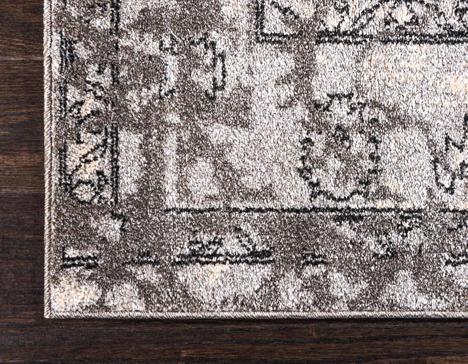 Unique Loom 10' 0 x 14' 1 Gray La Jolla Vintage Area Rug